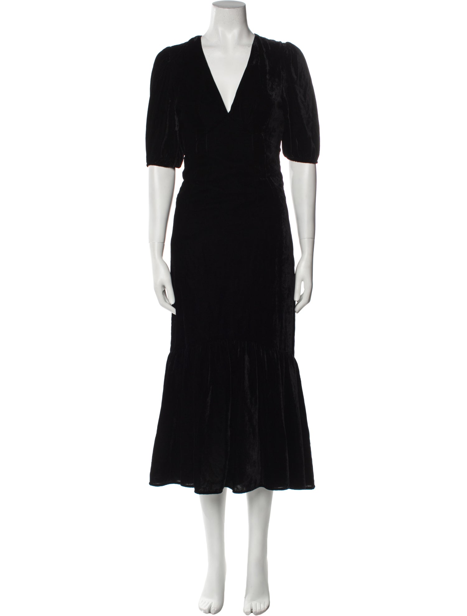 RHODE V-Neck Long Dress