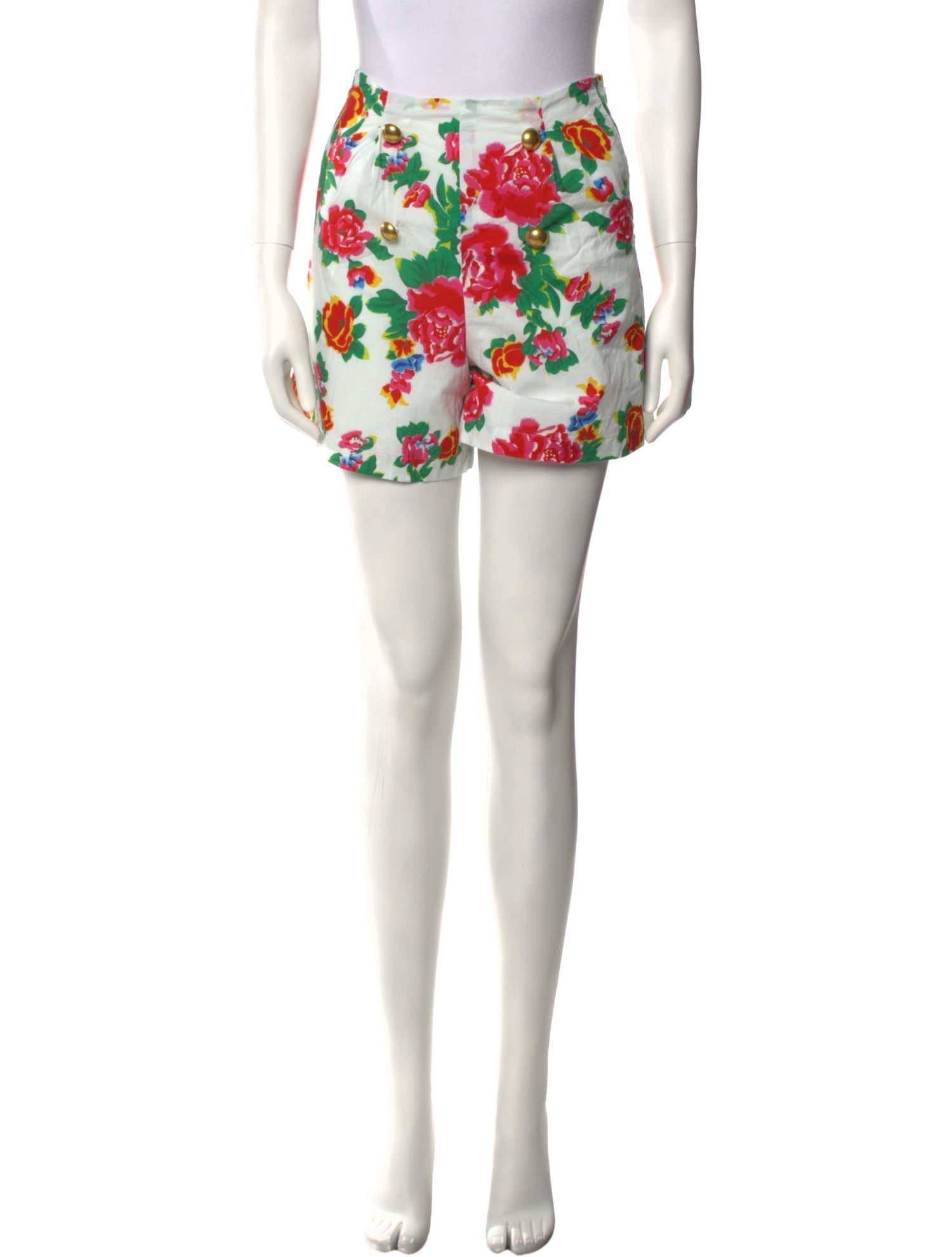 RHODE Floral Print Mini Shorts