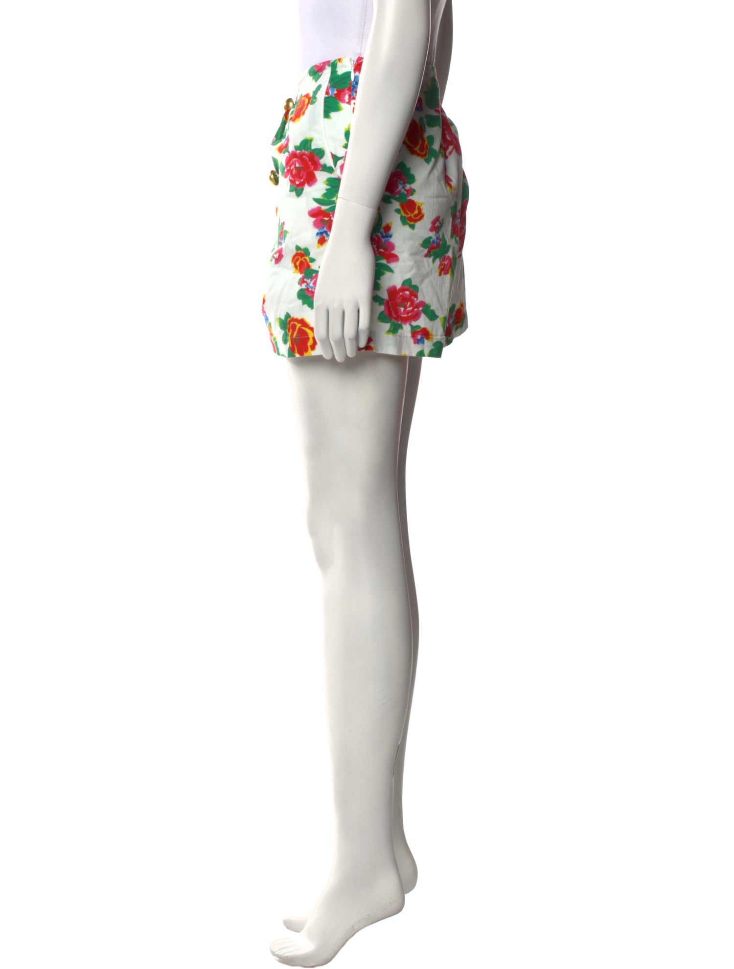 RHODE Floral Print Mini Shorts