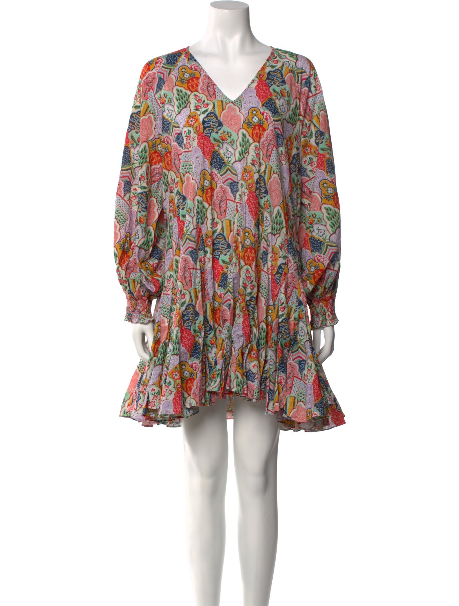 RHODE Floral Print Mini Dress