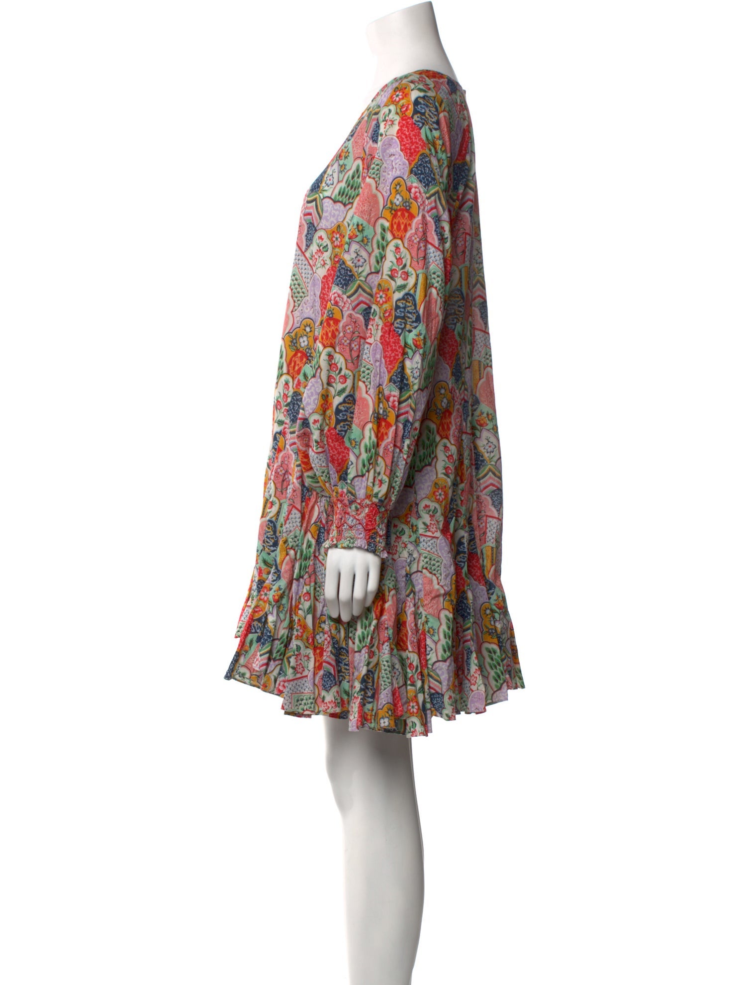 RHODE Floral Print Mini Dress