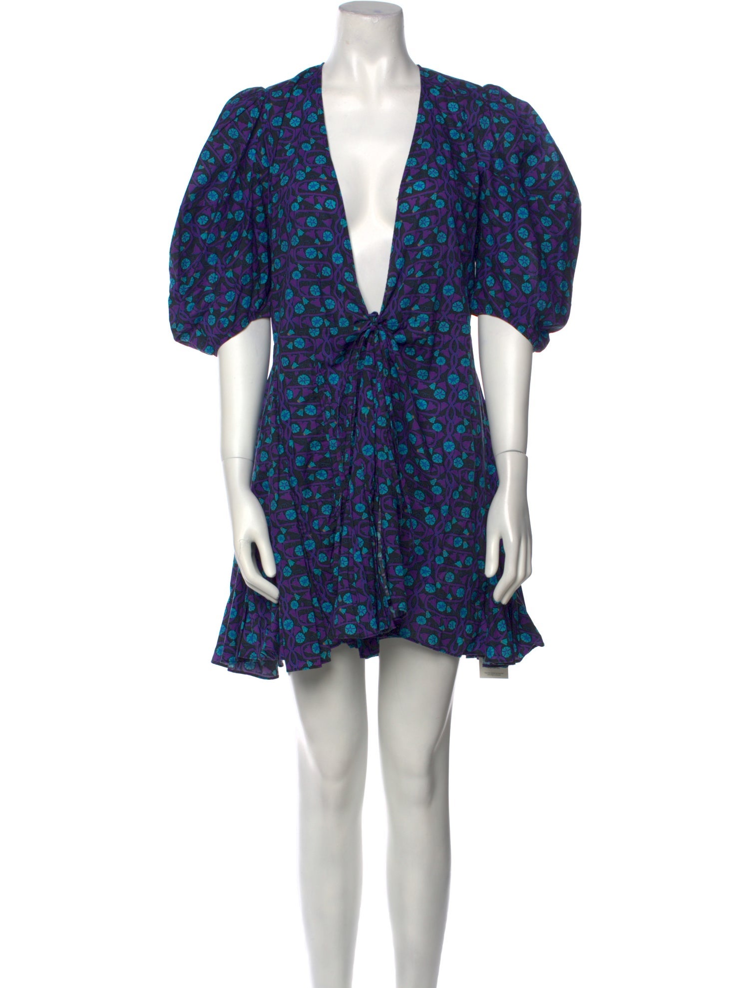 RHODE Floral Print Mini Dress