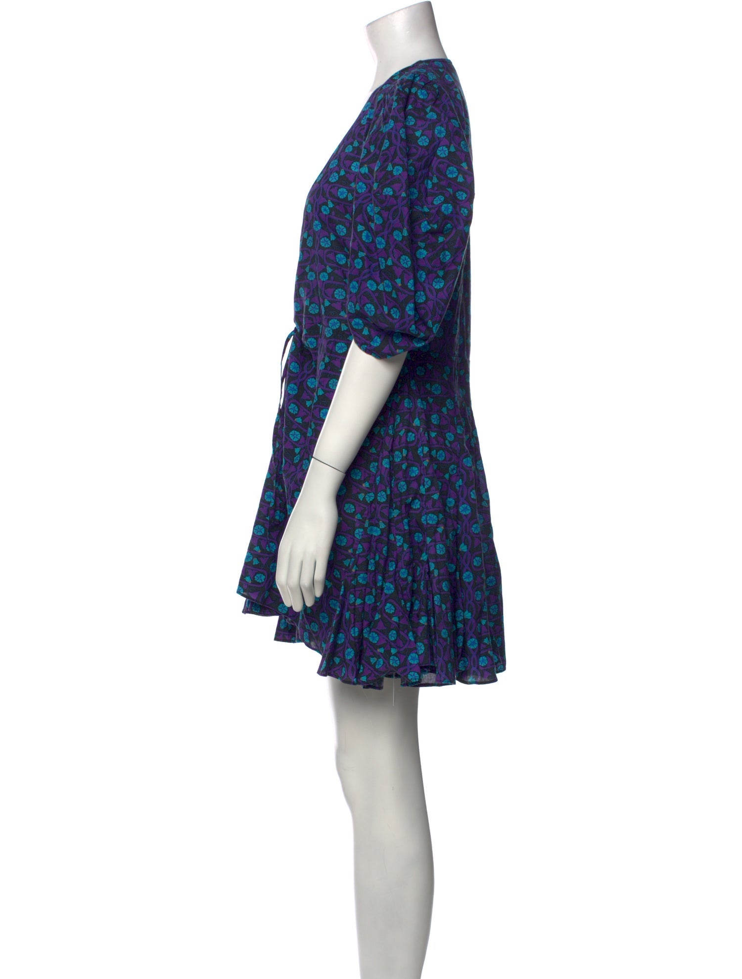 RHODE Floral Print Mini Dress