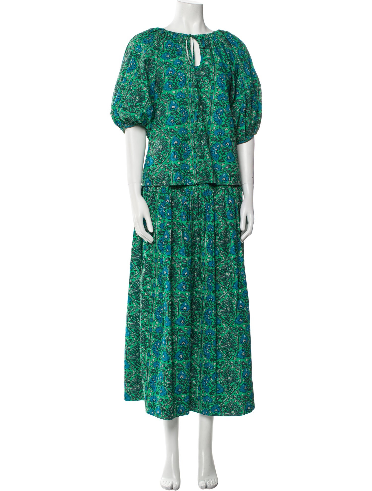 RHODE Floral Print Skirt Set