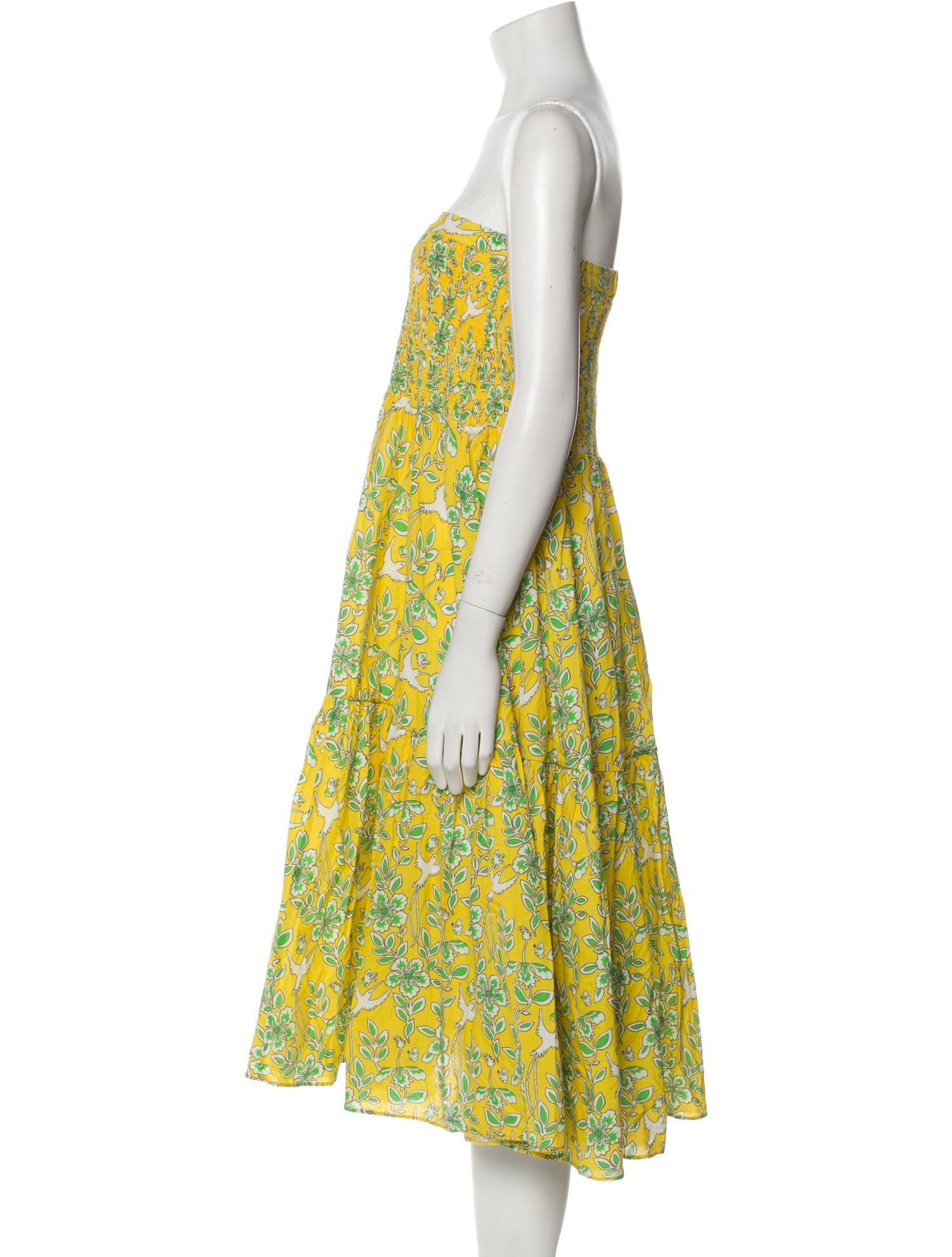 RHODE Floral Print Knee-Length Dress