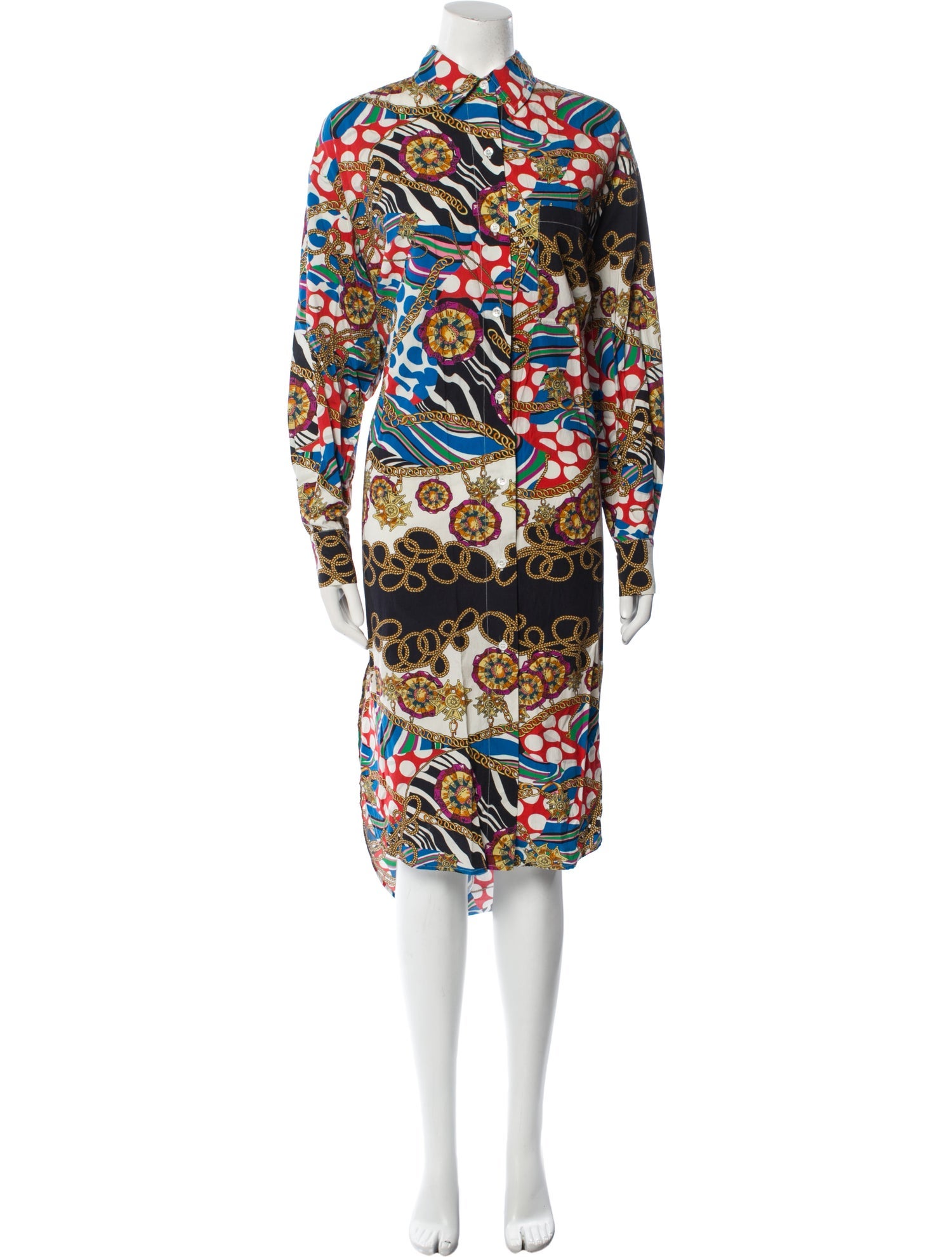 RHODE Printed Midi Length Dress