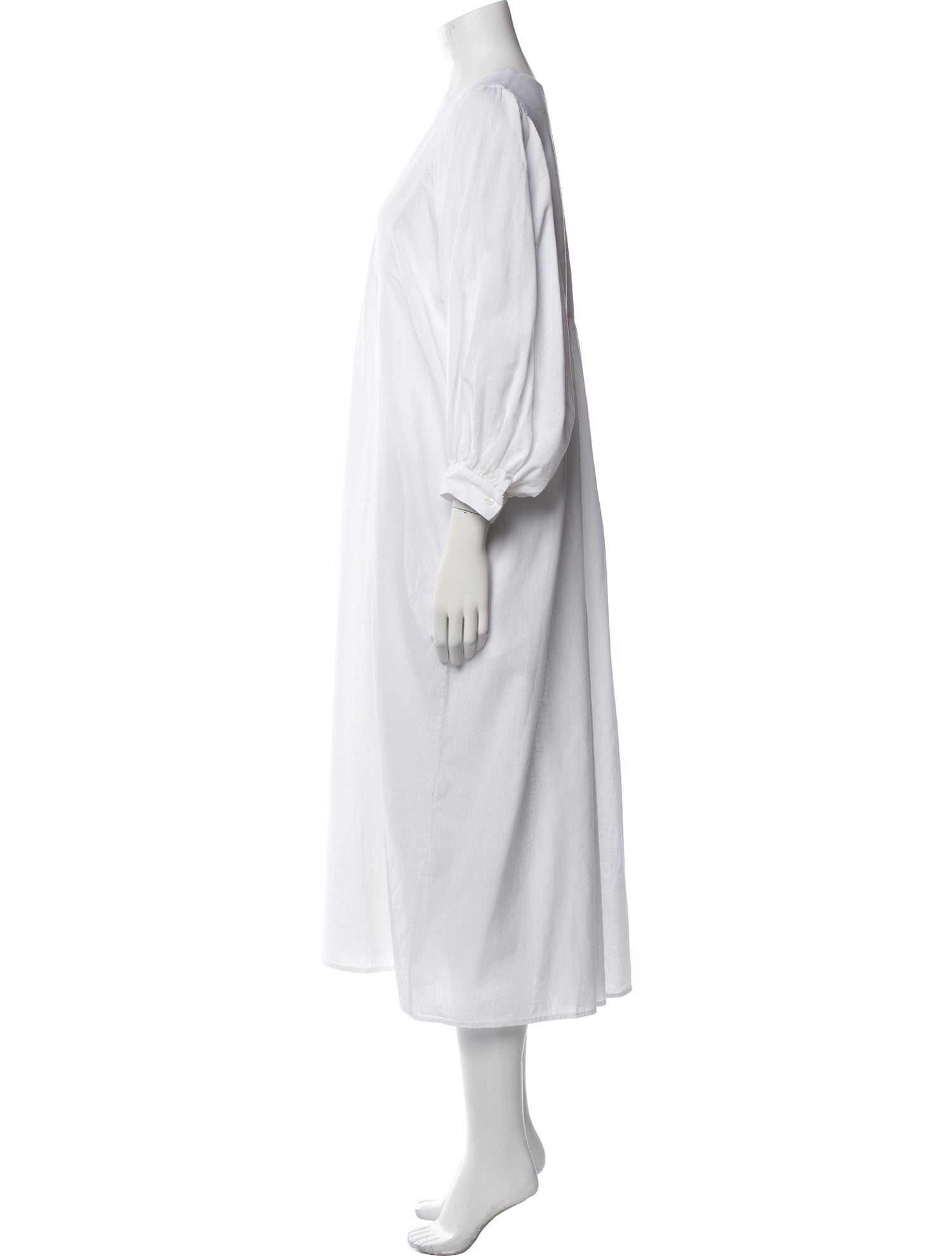 RHODE V-Neck Midi Length Dress