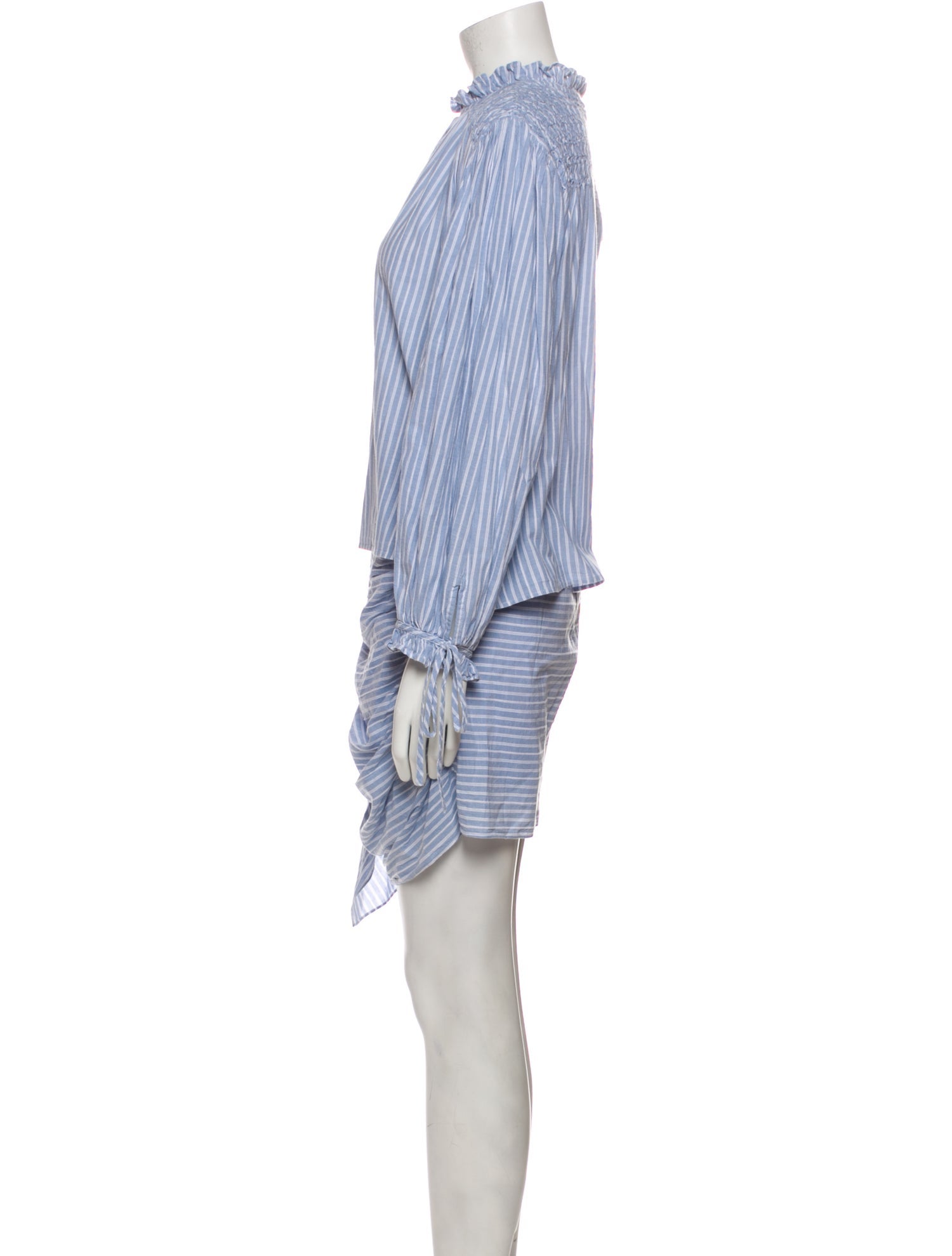 RHODE Striped Ruffle Embellishment Skirt Set