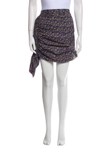 Rhode Skirts Floral Print Mini Skirt M