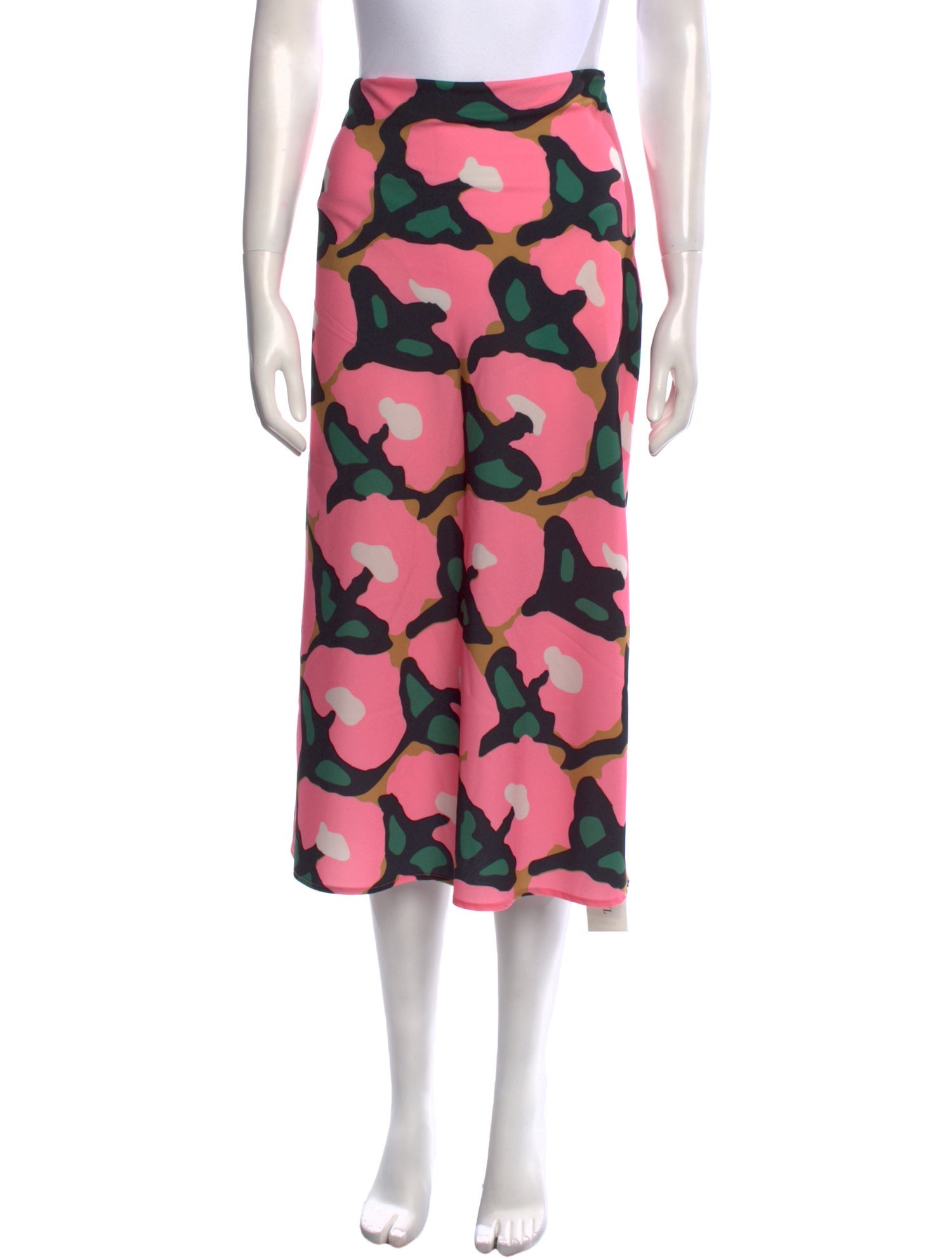 RHODE Printed Midi Length Skirt