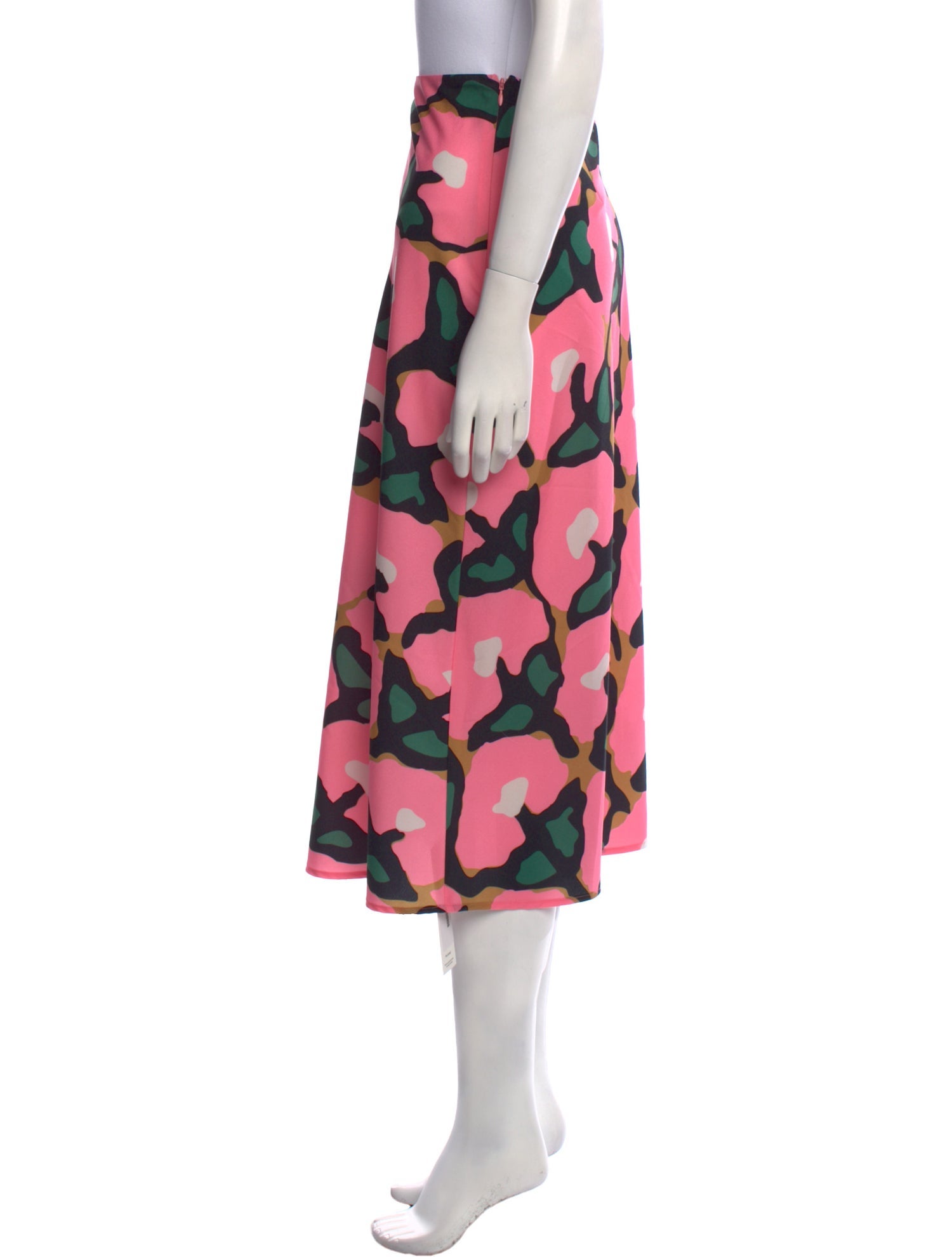 RHODE Printed Midi Length Skirt