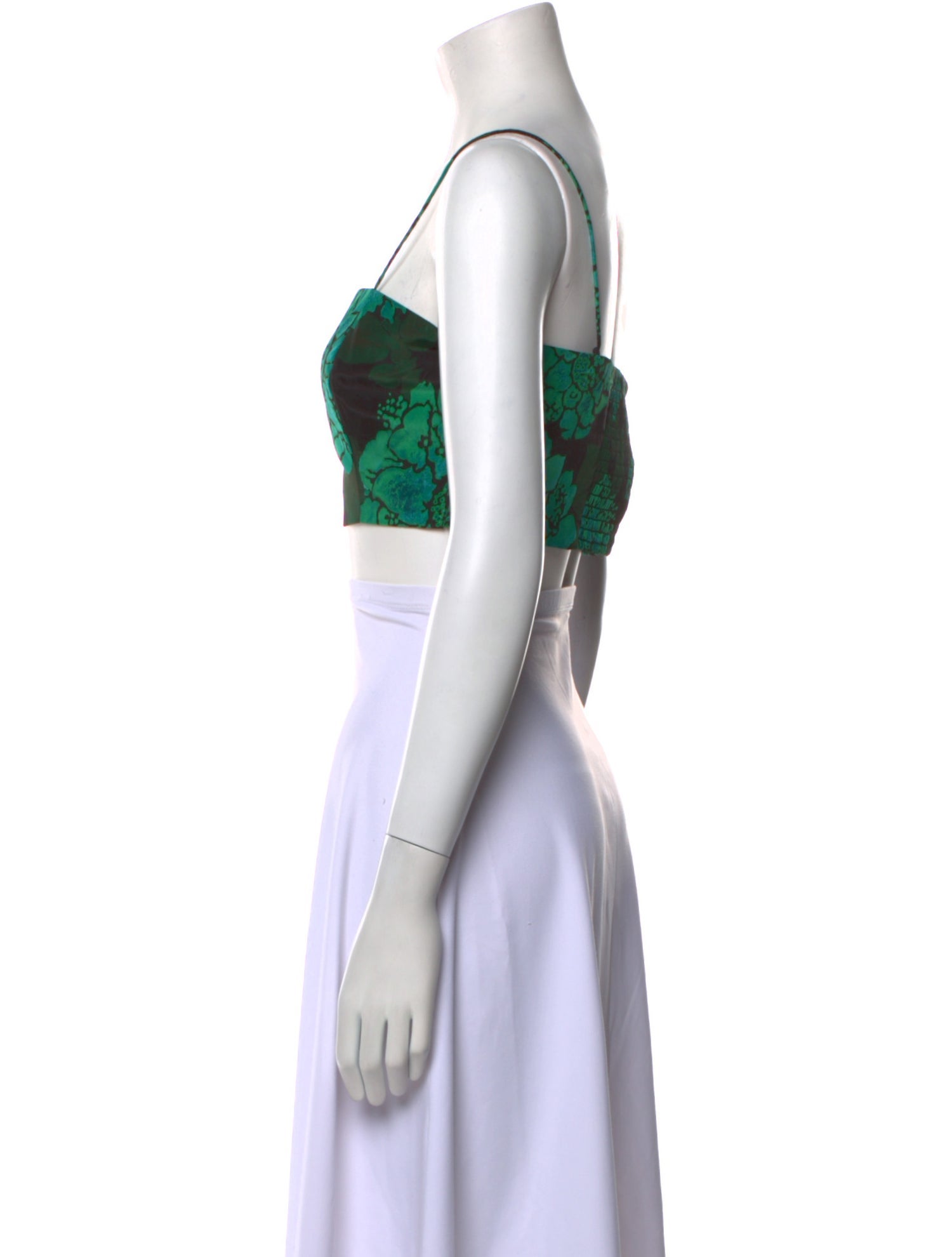 RHODE Printed Square Neckline Crop Top w/ Tags