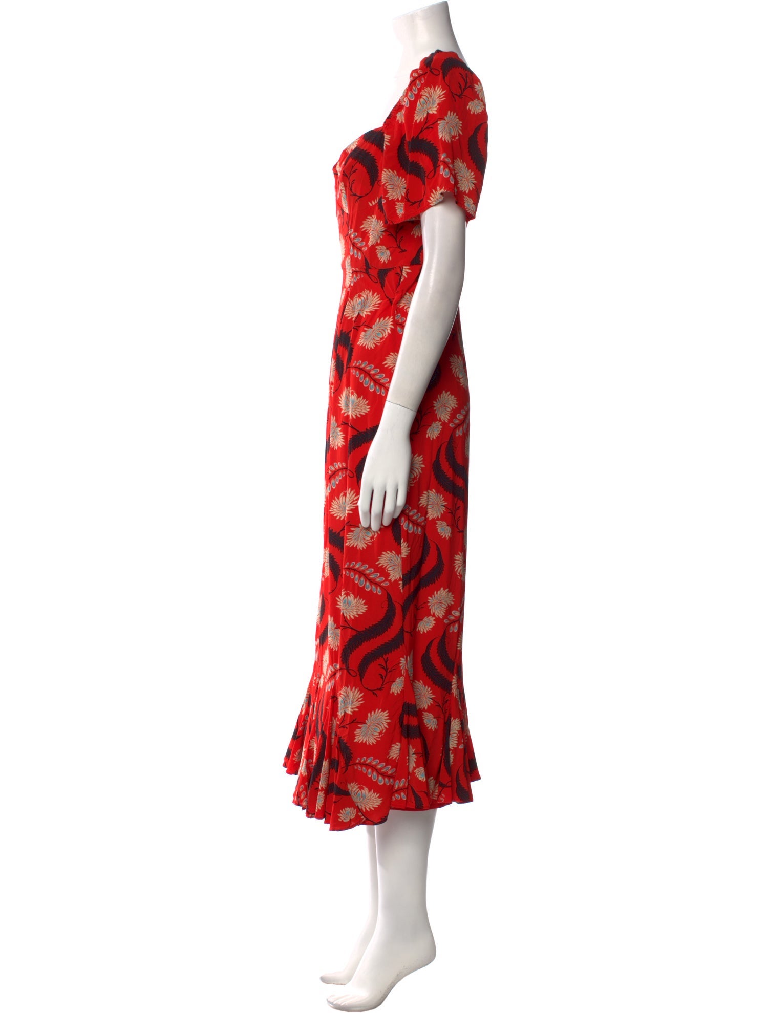 RHODE Printed Long Dress