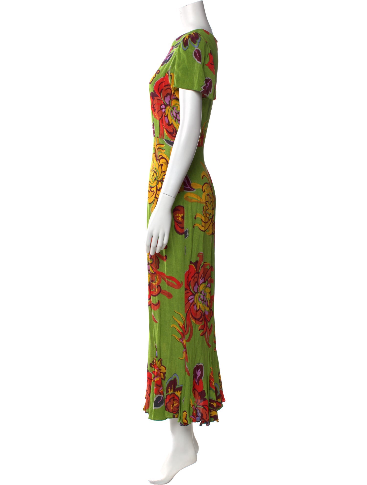 RHODE Floral Print Long Dress