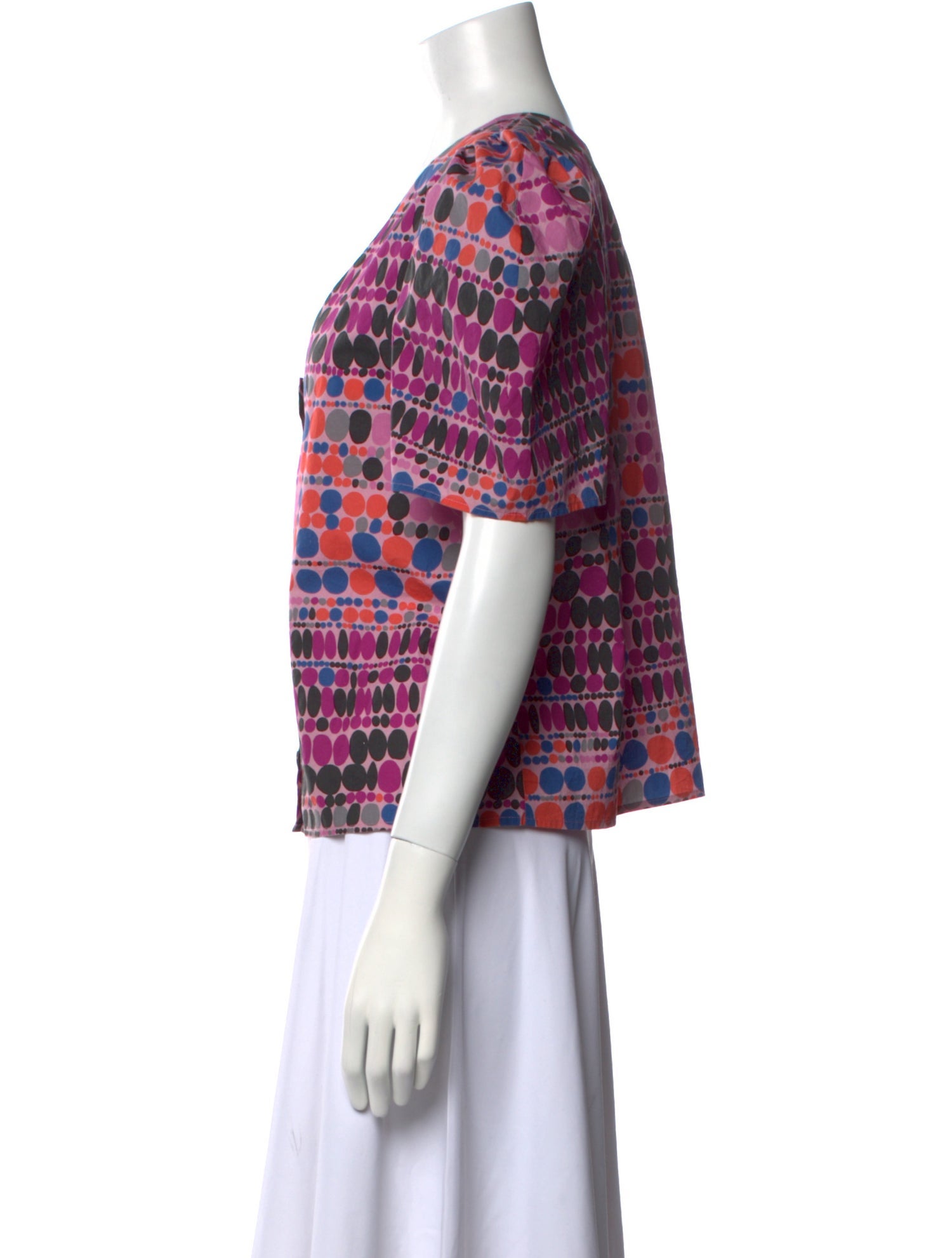 RHODE Printed V-Neck Top