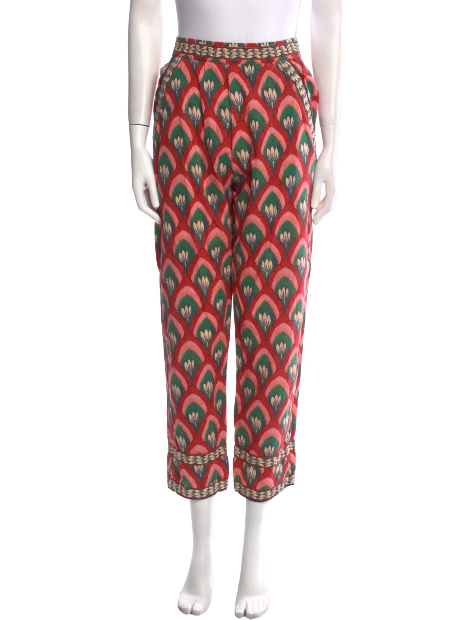RHODE Printed Straight Leg Pants
