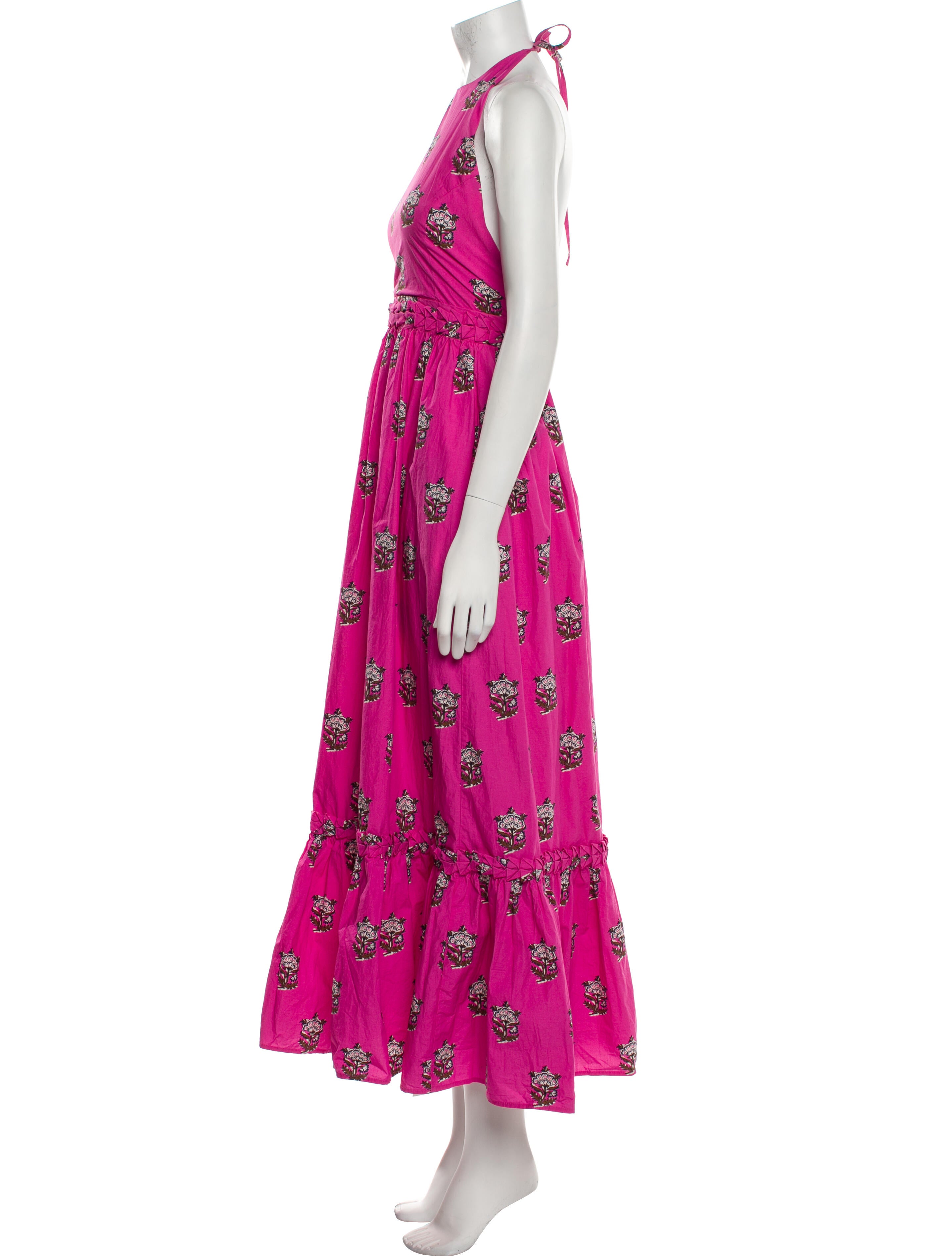 RHODE Floral Print Long Dress