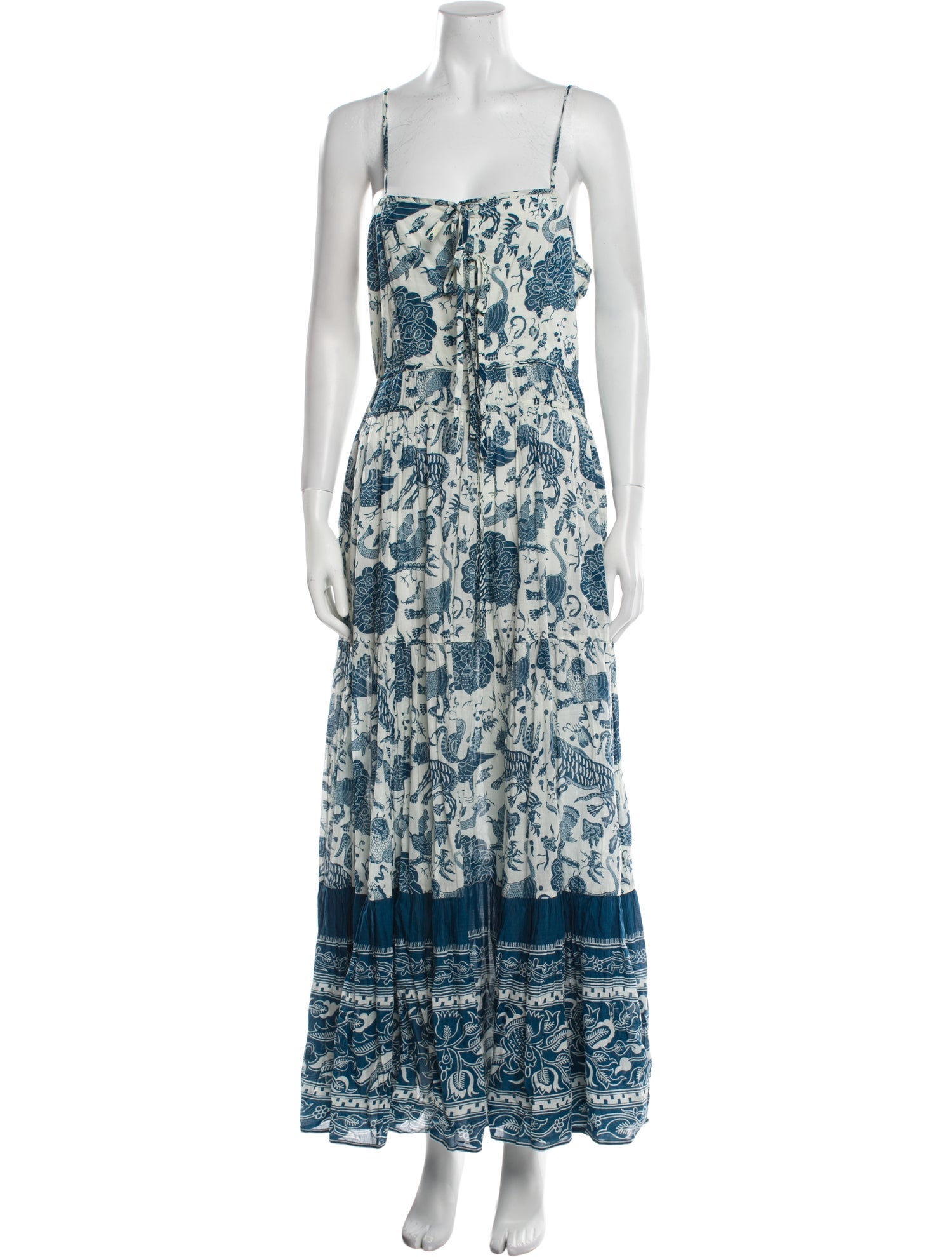 RHODE Floral Print Long Dress
