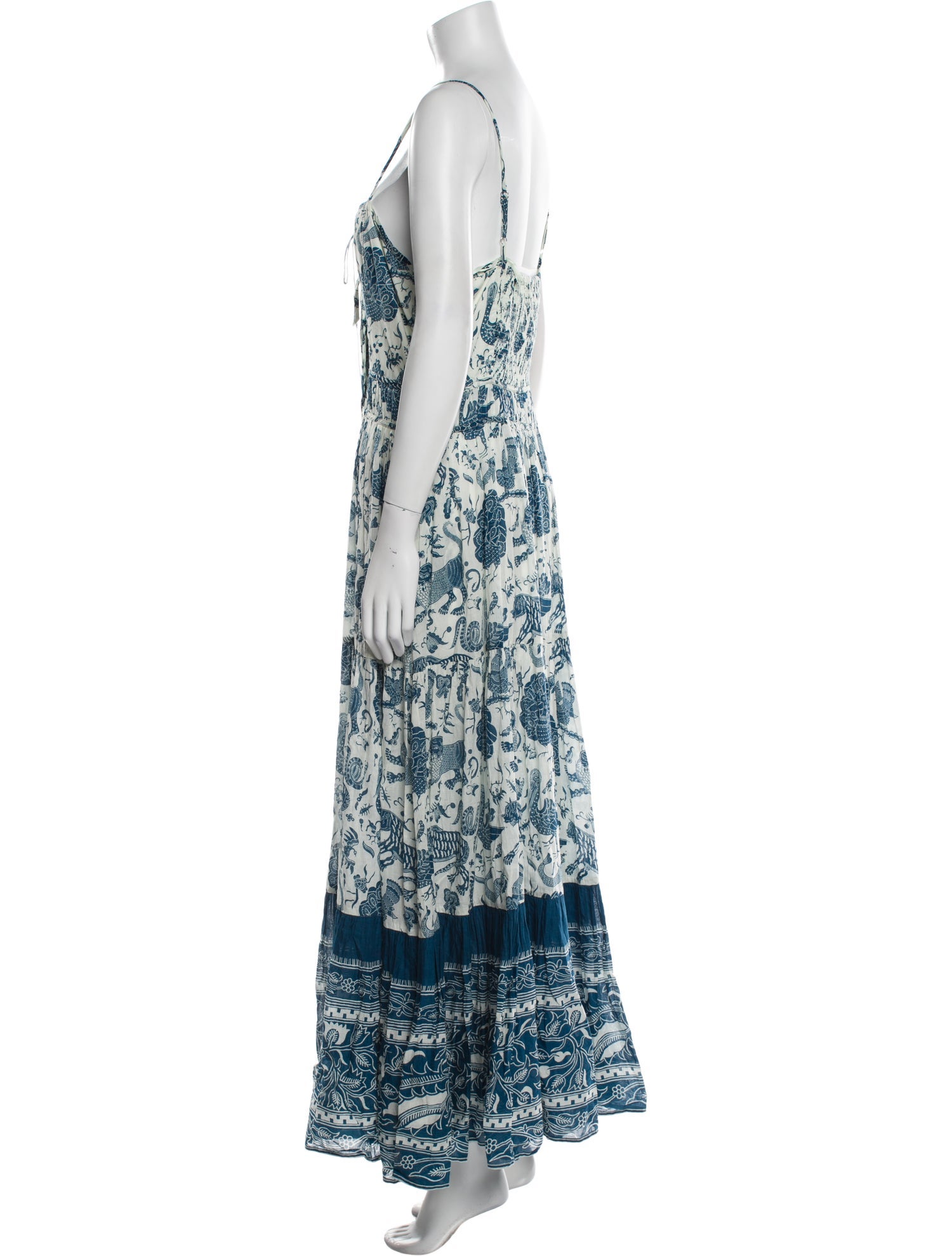 RHODE Floral Print Long Dress