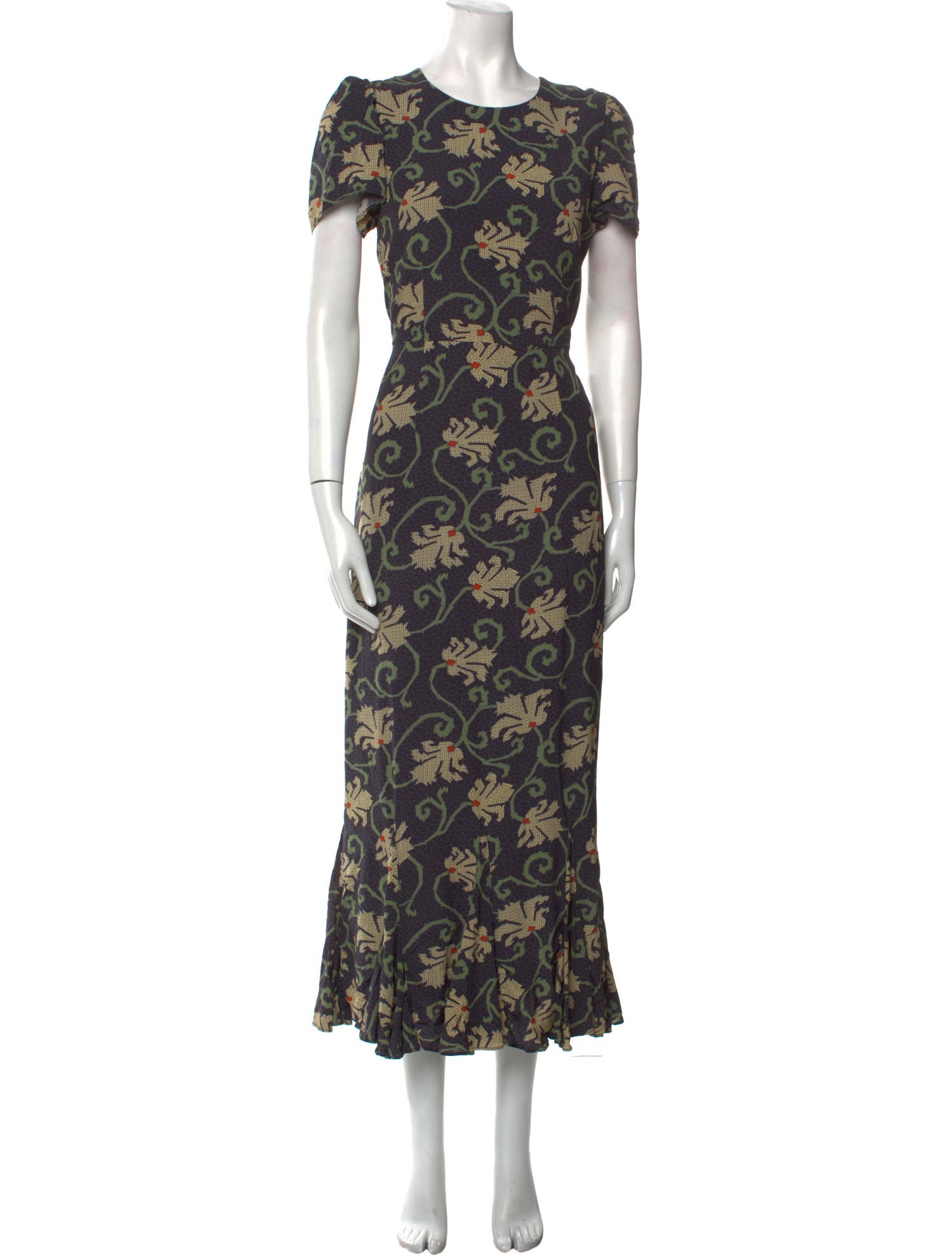 RHODE Floral Print Long Dress