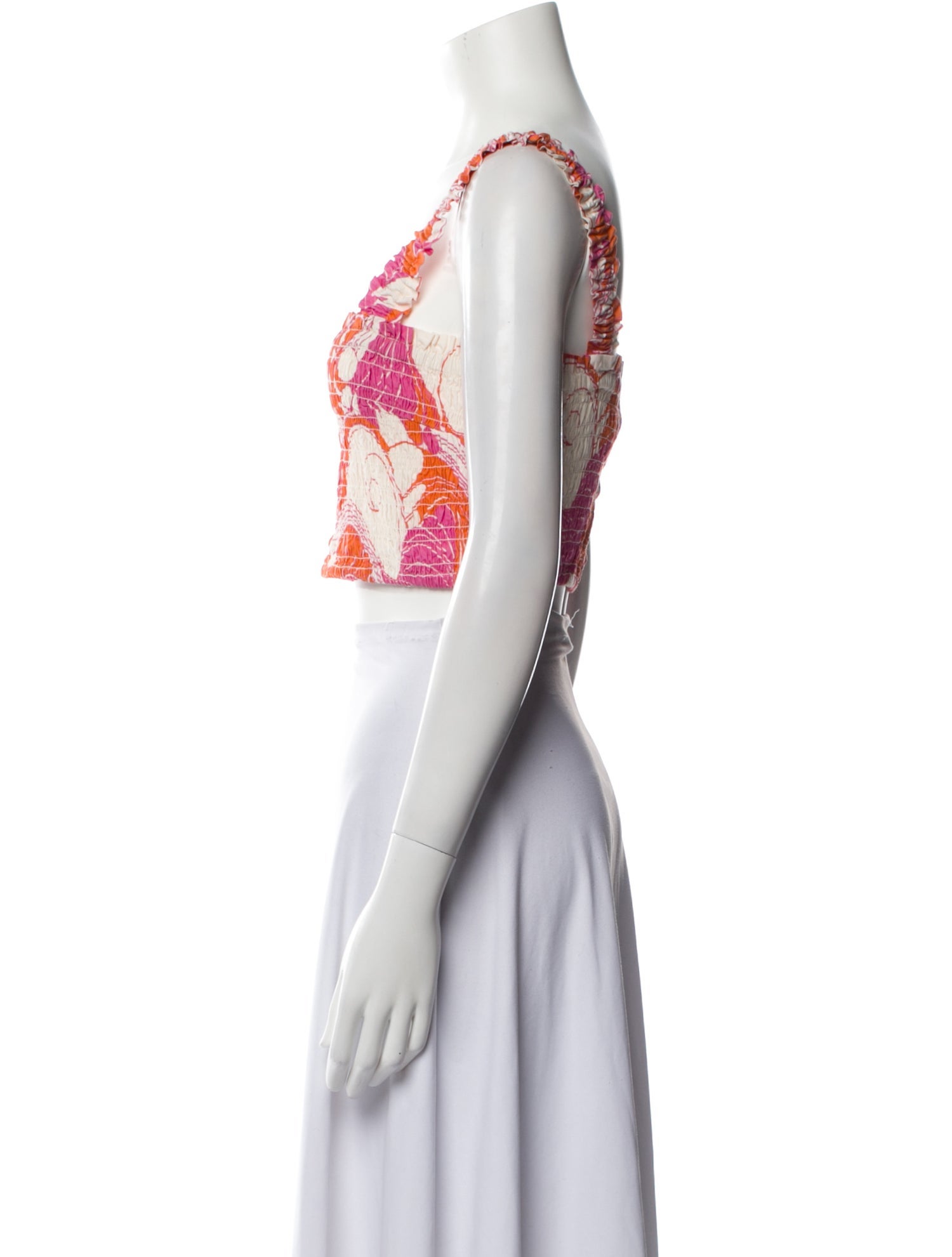 RHODE Printed Square Neckline Crop Top w/ Tags