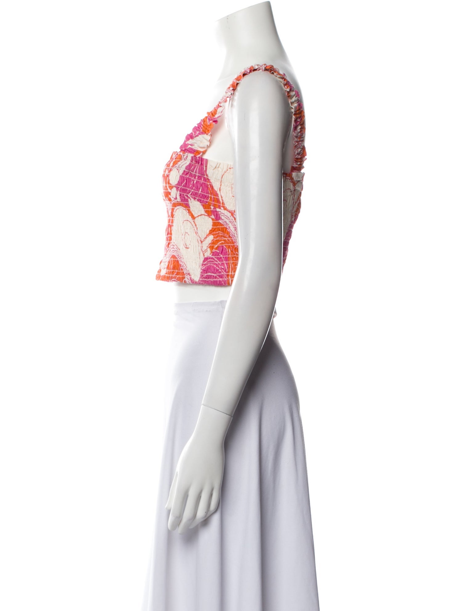 RHODE Printed Square Neckline Crop Top w/ Tags