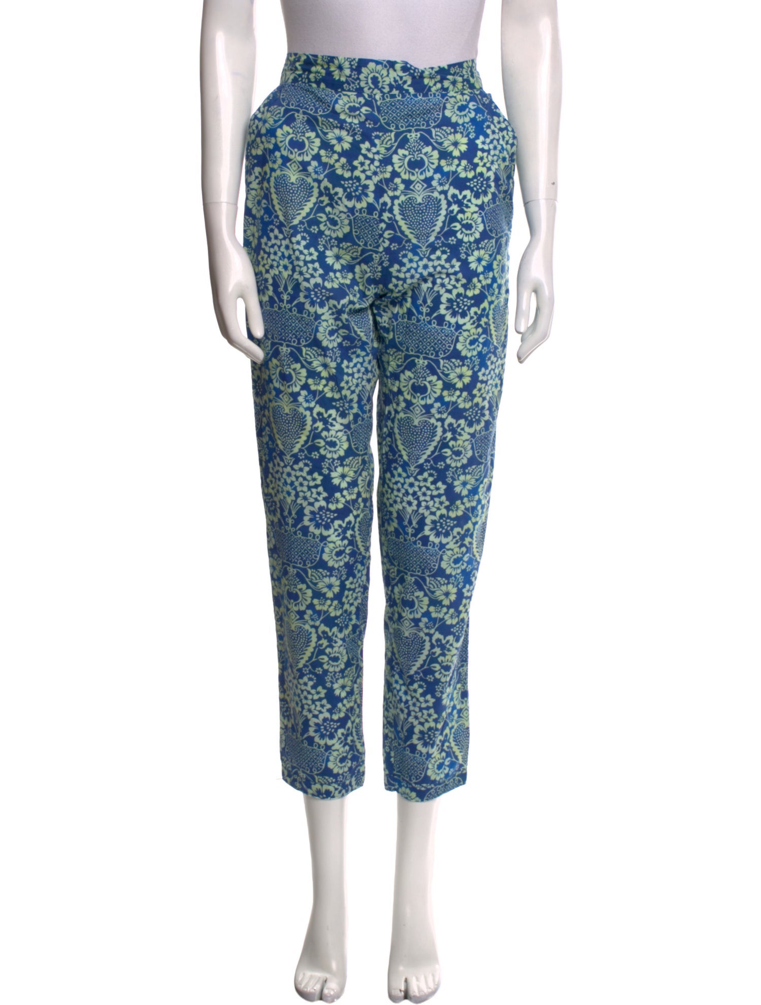 RHODE Floral Print Skinny Leg Pants