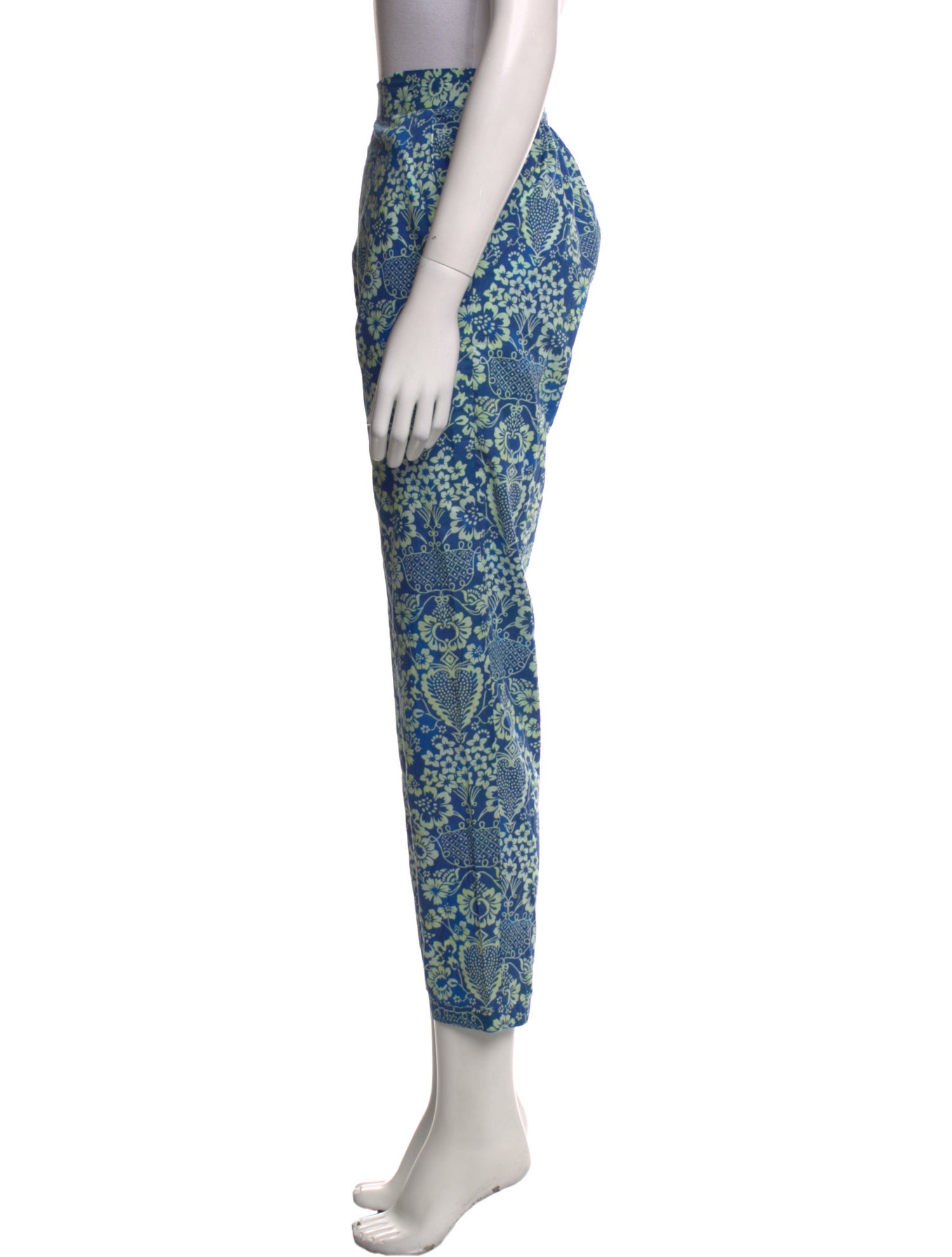 RHODE Floral Print Skinny Leg Pants