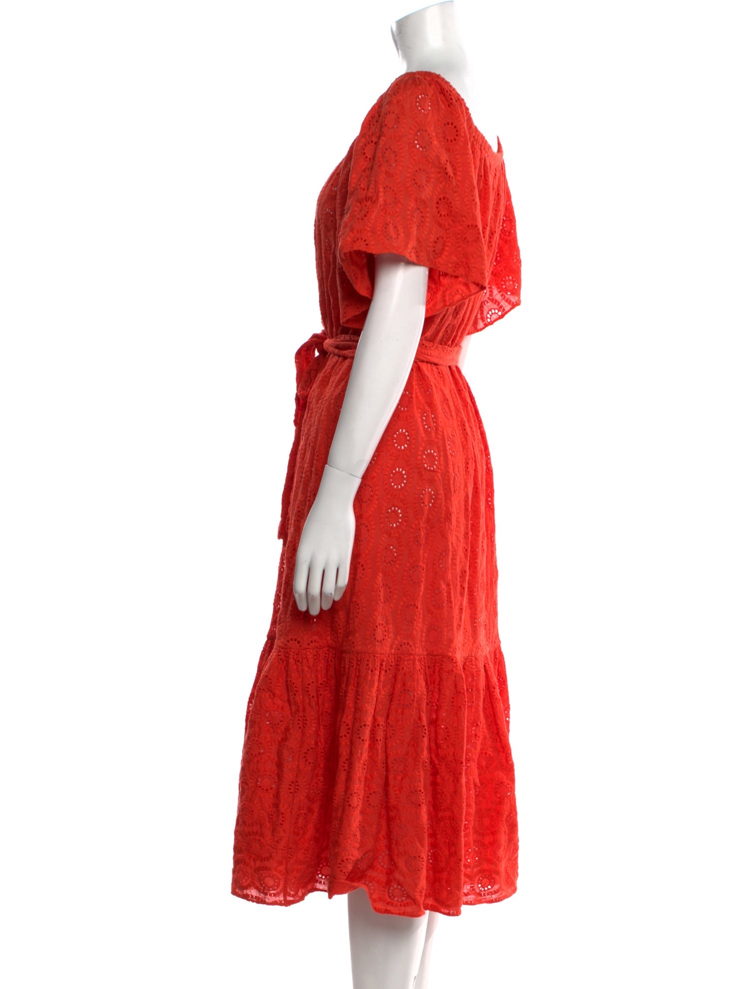 RHODE Scoop Neck Midi Length Dress