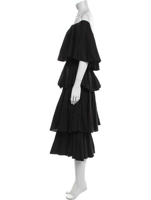 RHODE Off-The-Shoulder Midi Length Dress