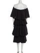 RHODE Off-The-Shoulder Midi Length Dress