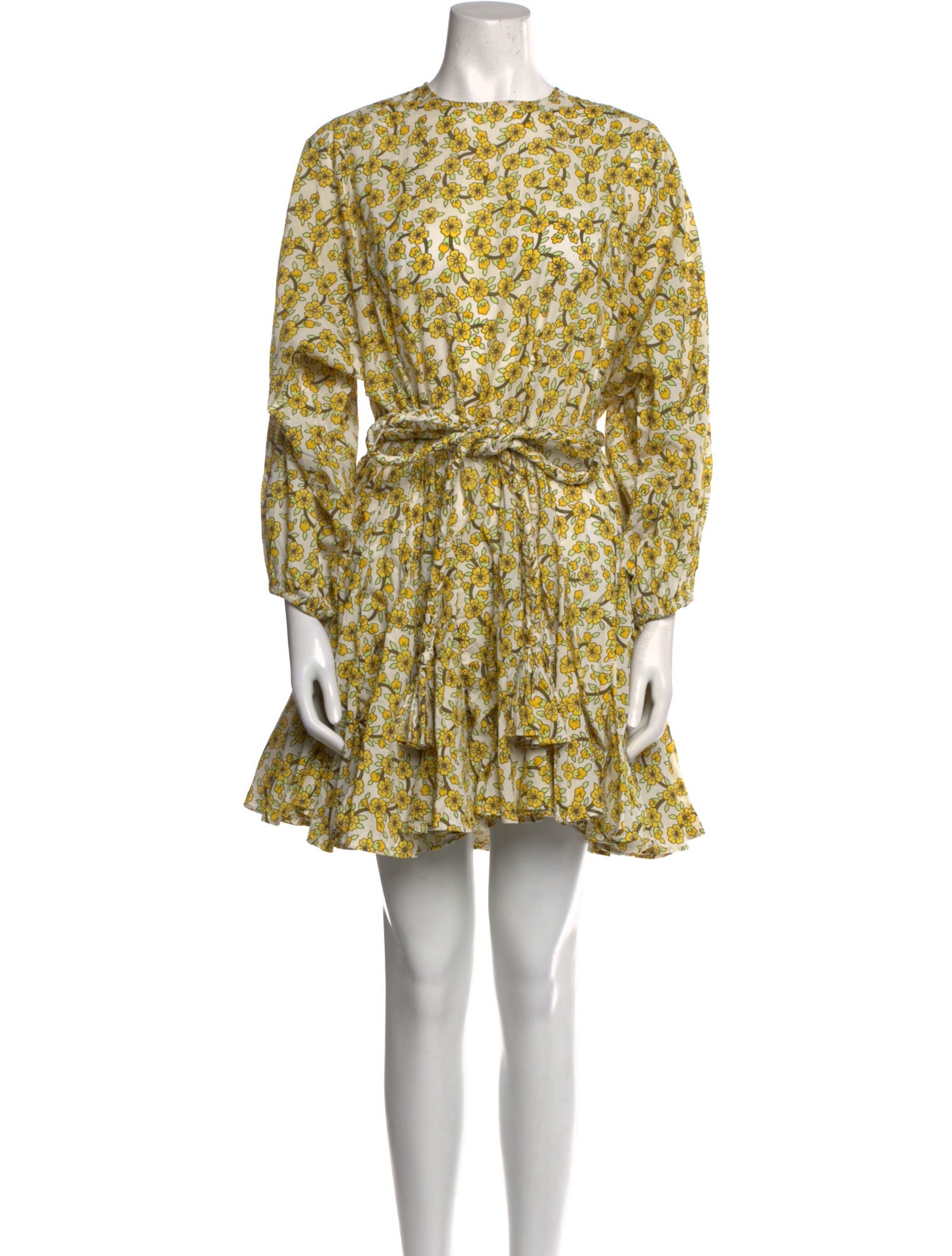 RHODE Floral Print Mini Dress