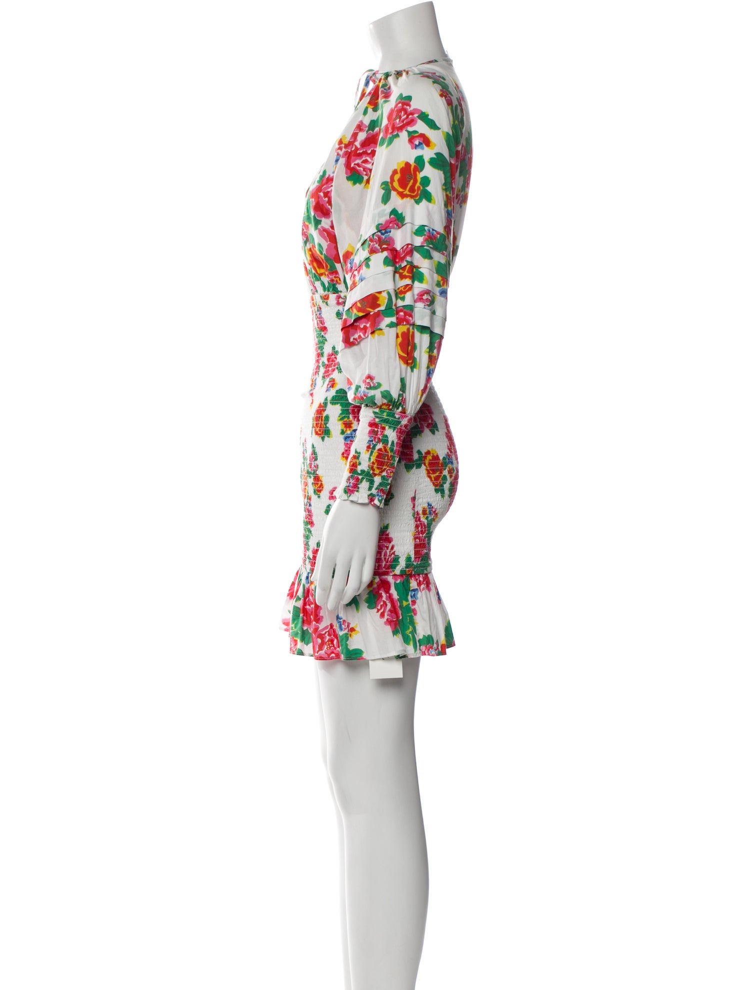 RHODE Floral Print Mini Dress