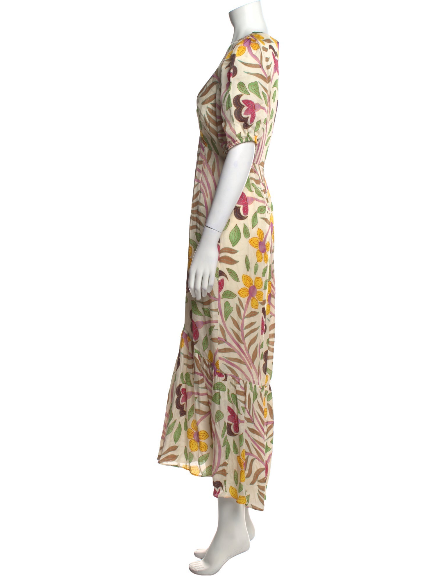 RHODE Floral Print Long Dress