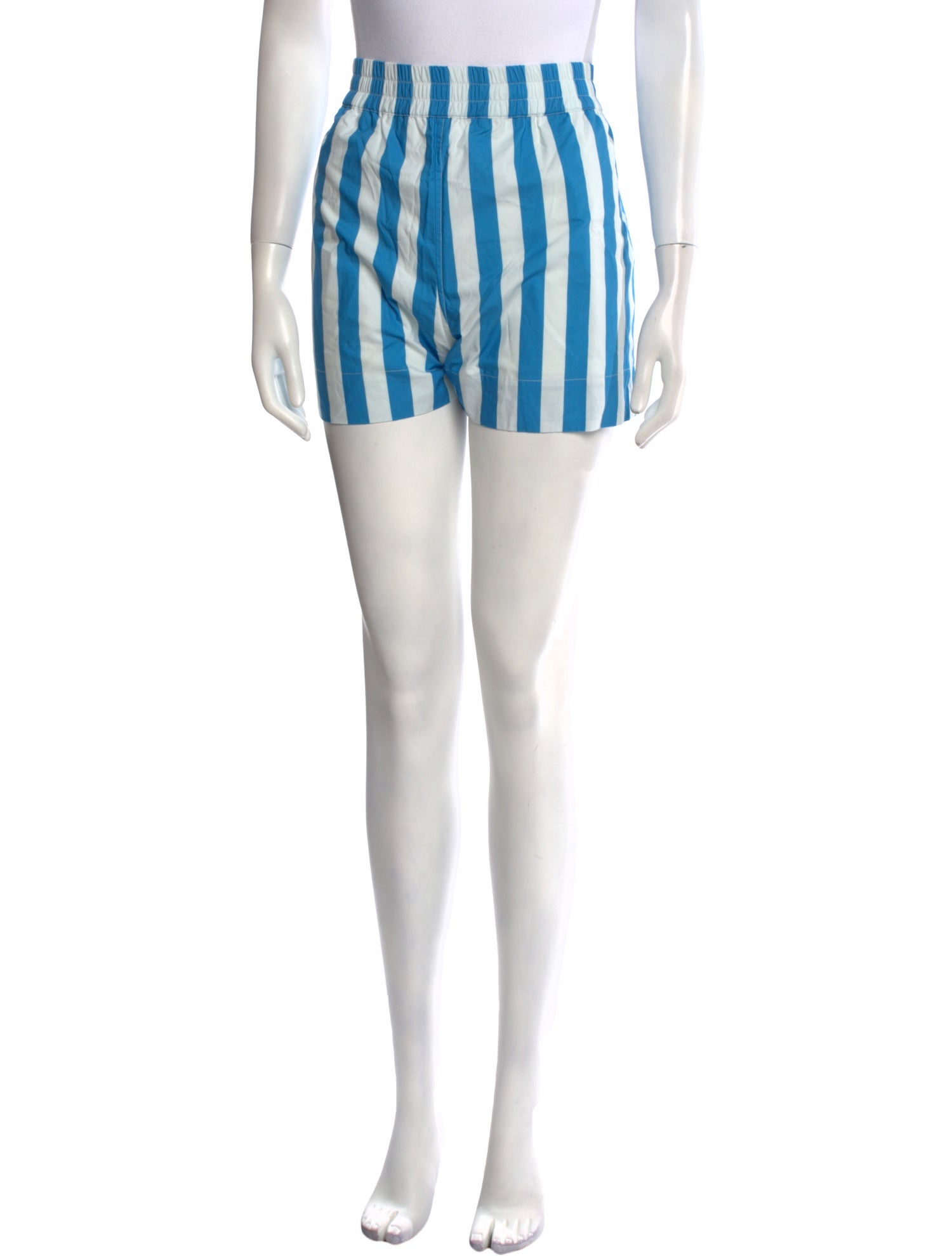 RHODE Striped Mini Shorts