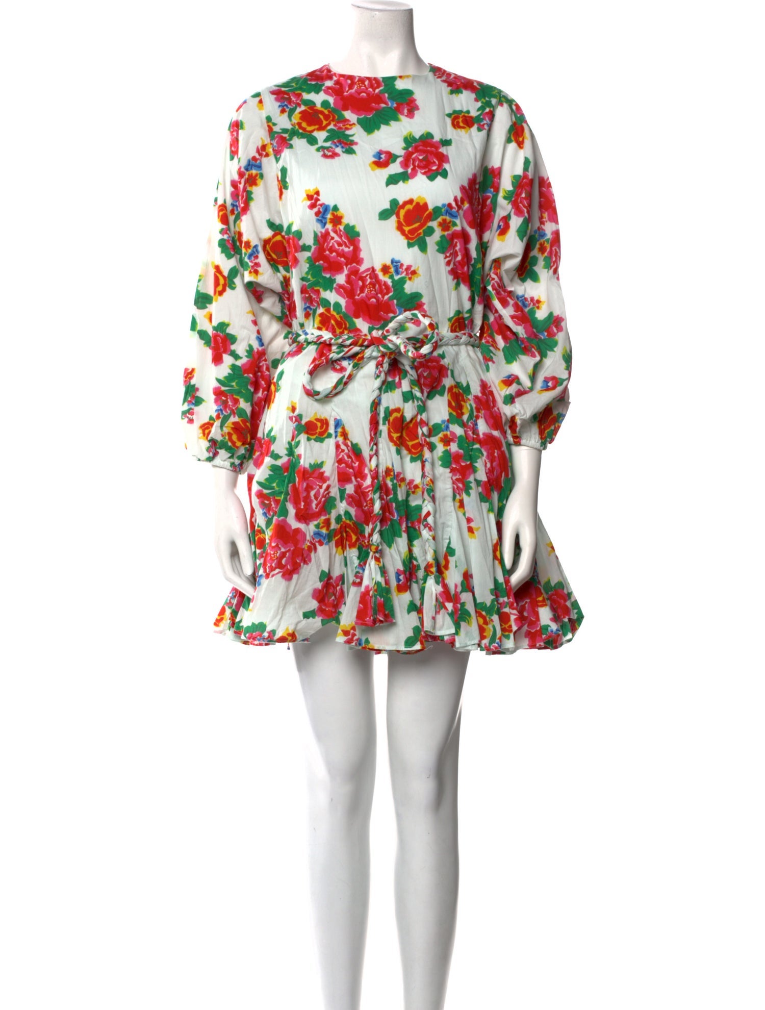 RHODE Floral Print Mini Dress