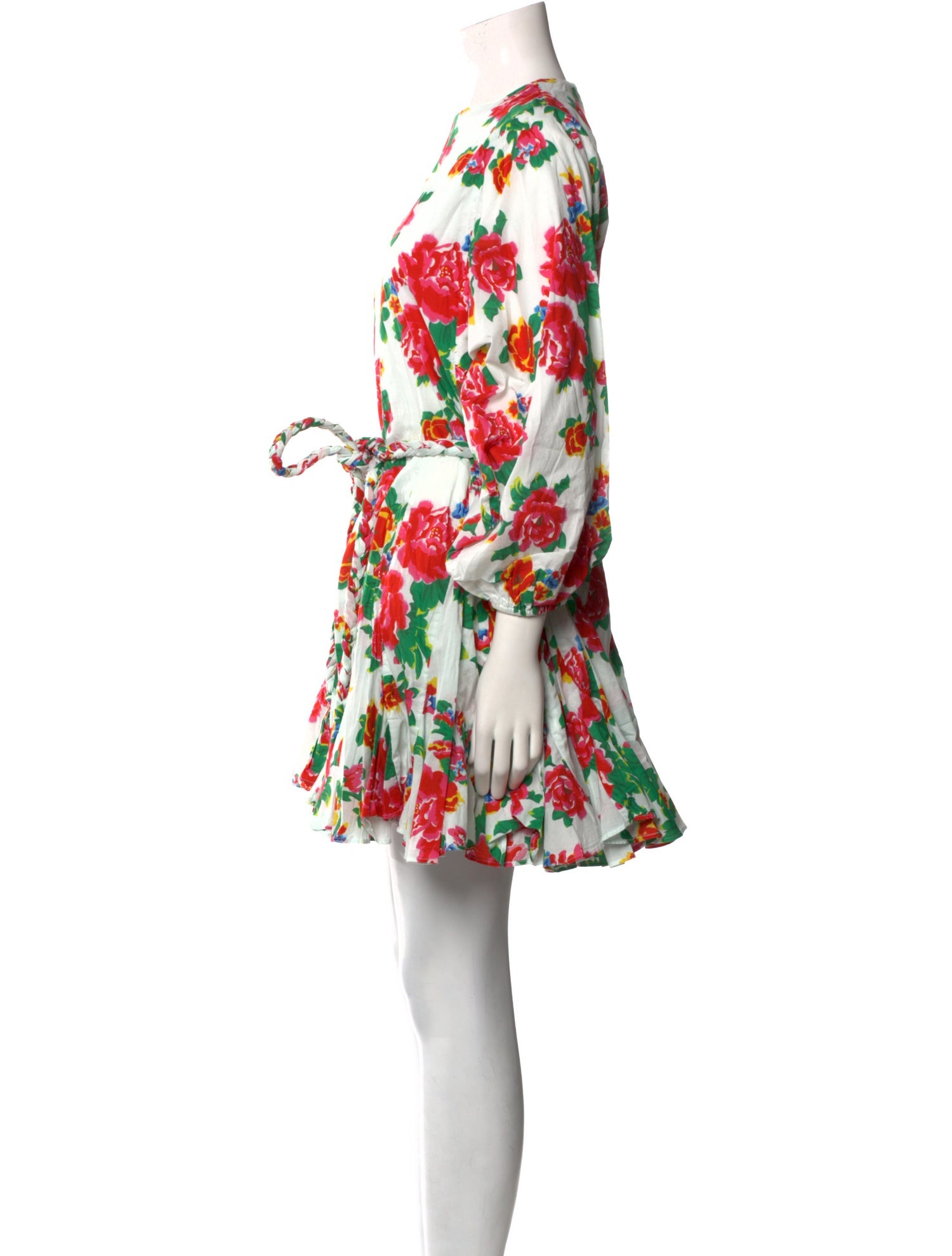 RHODE Floral Print Mini Dress