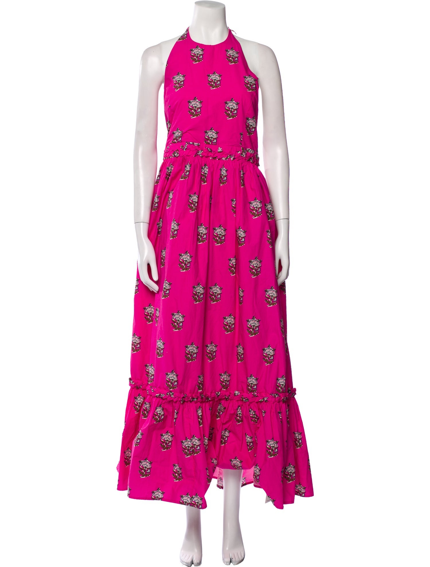RHODE Floral Print Long Dress