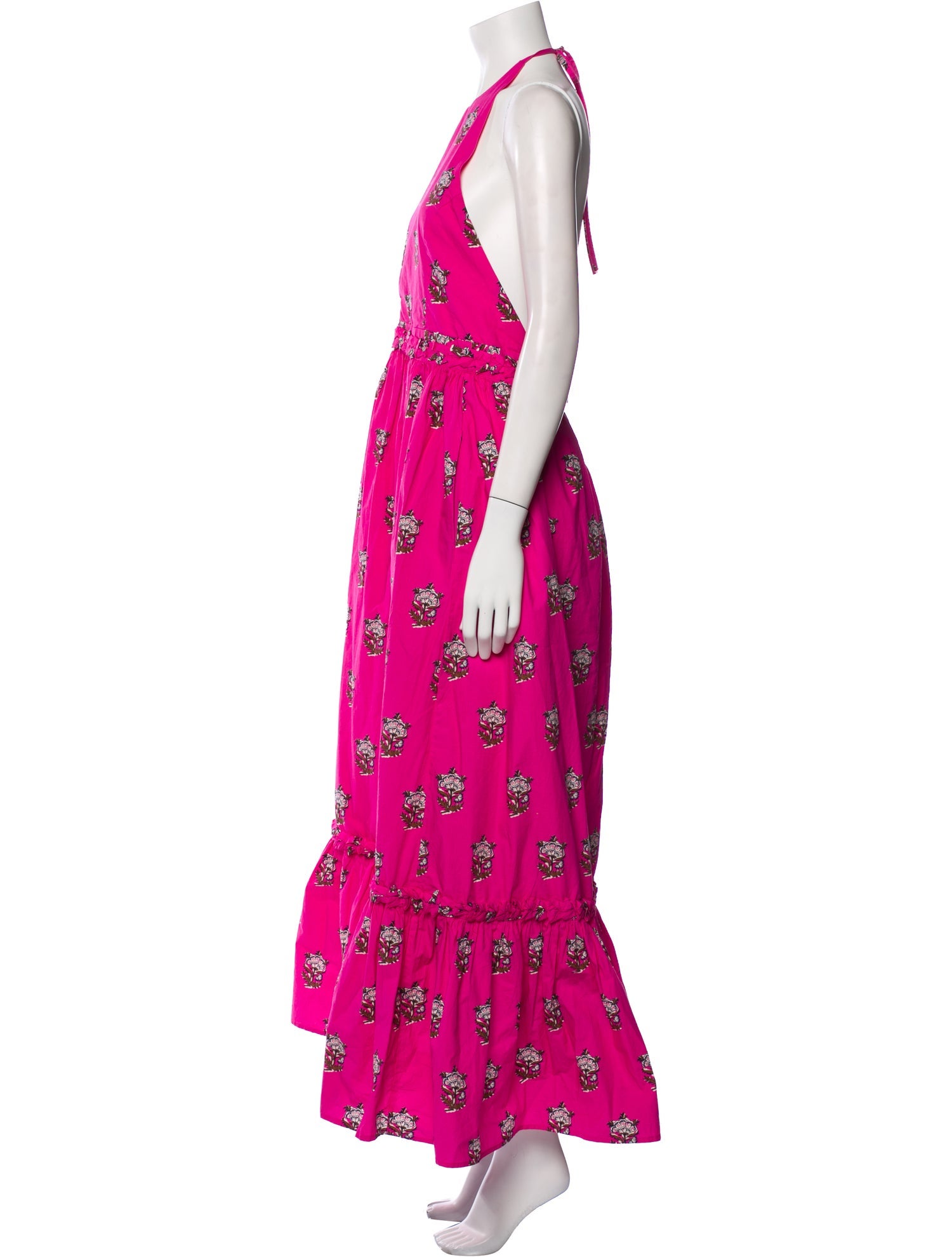 RHODE Floral Print Long Dress