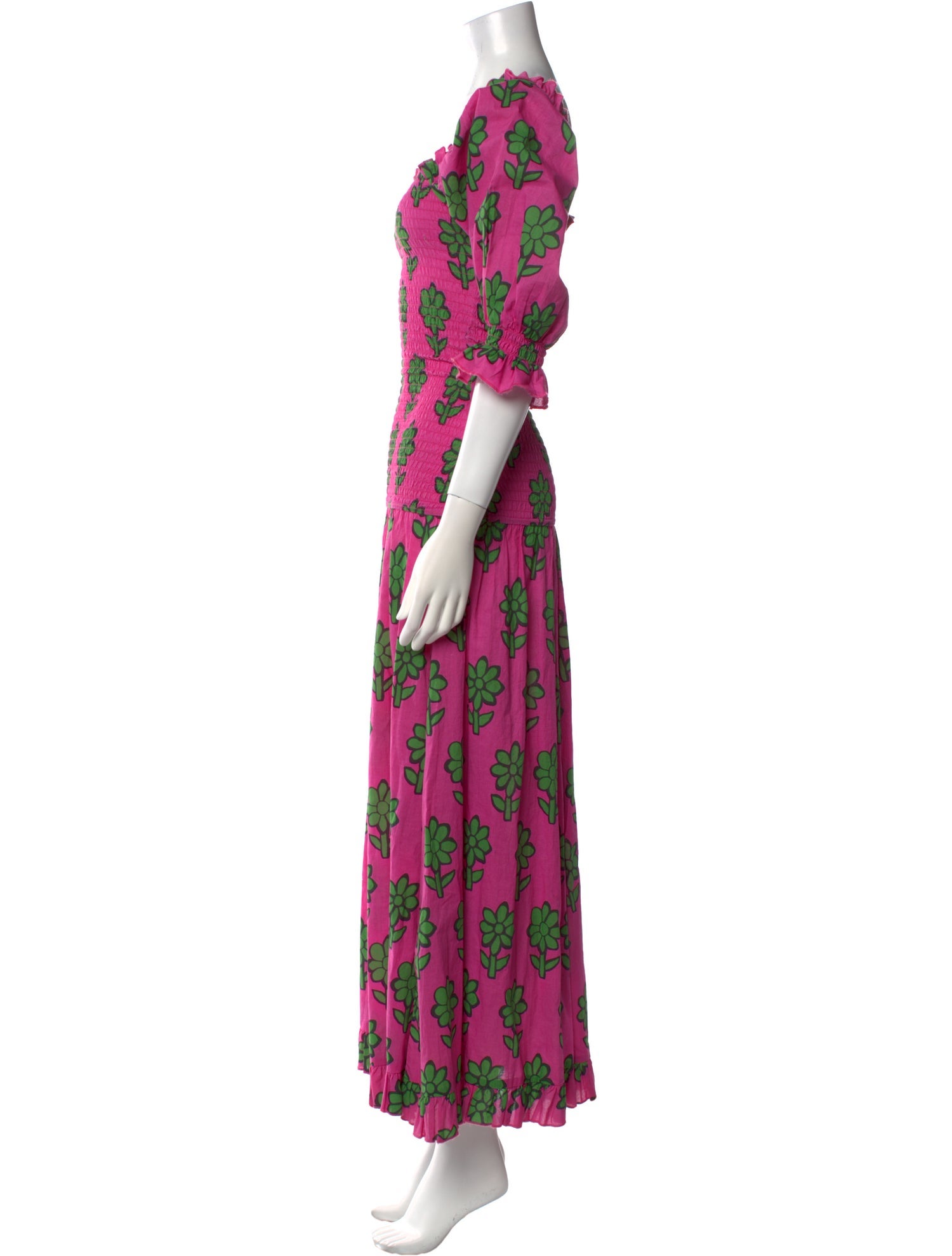 RHODE Floral Print Long Dress