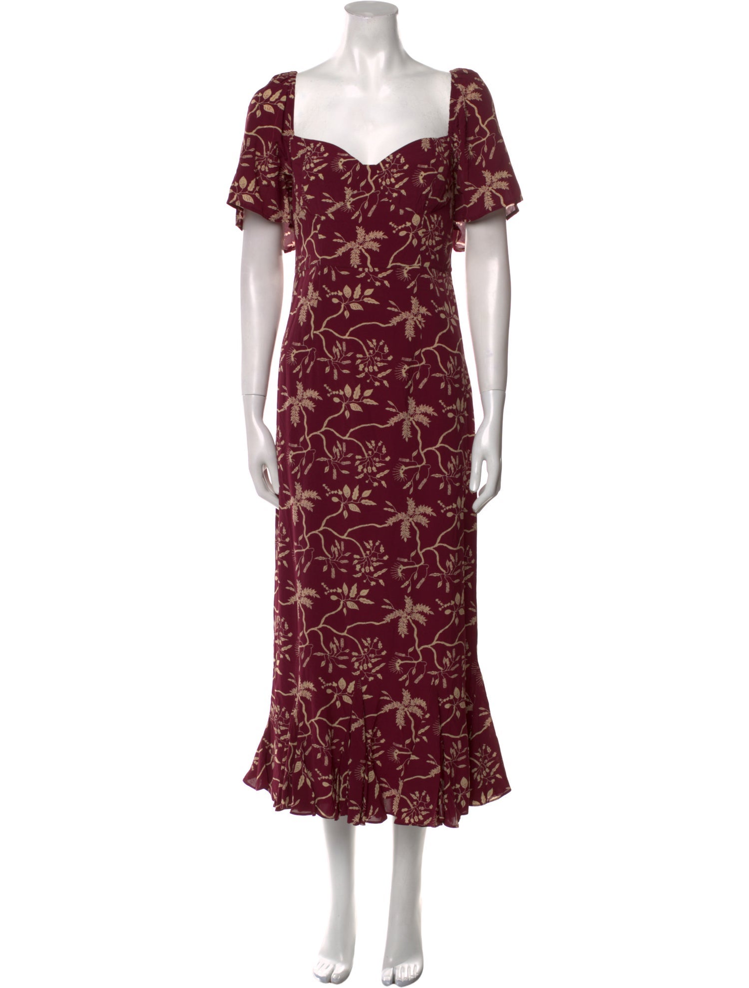 RHODE Printed Long Dress