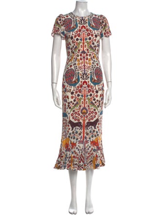 RHODE Printed Long Dress