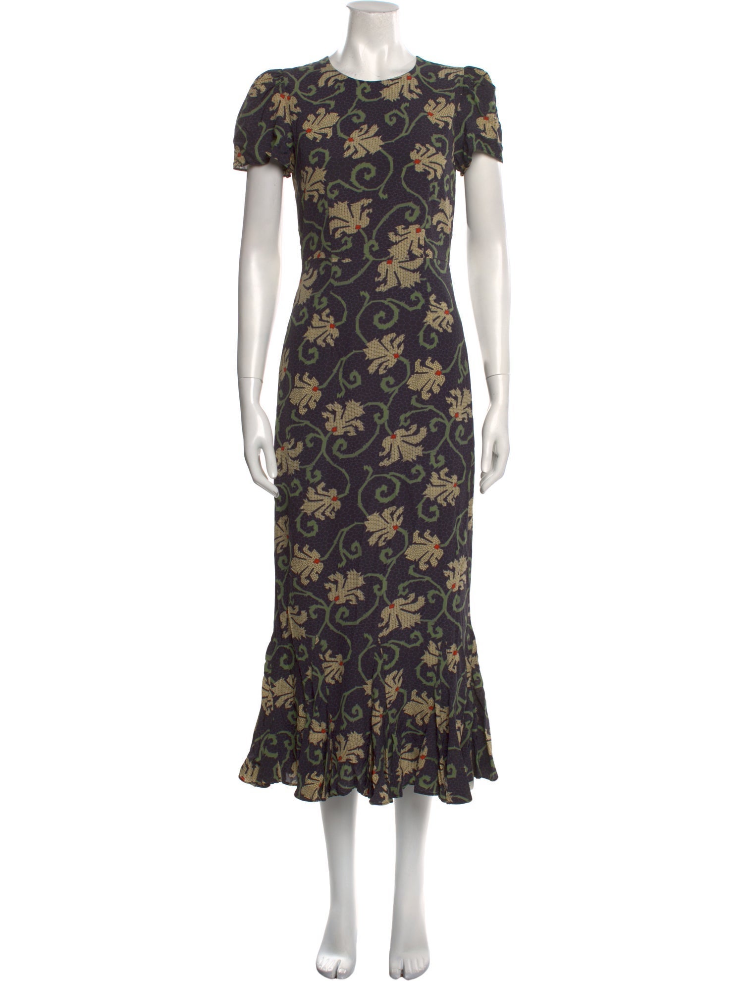 RHODE Floral Print Long Dress