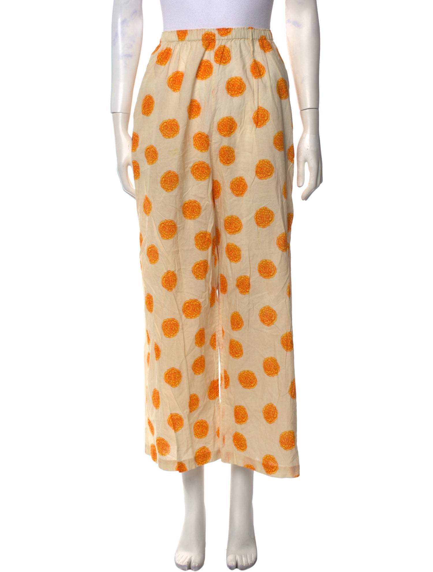 RHODE Polka Dot Print Wide Leg Pants