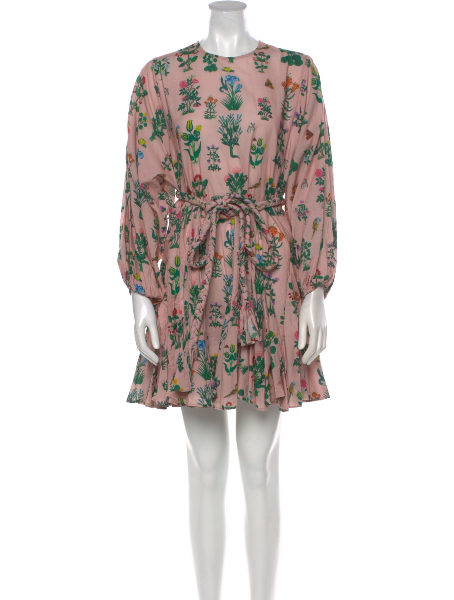 RHODE Floral Print Mini Dress