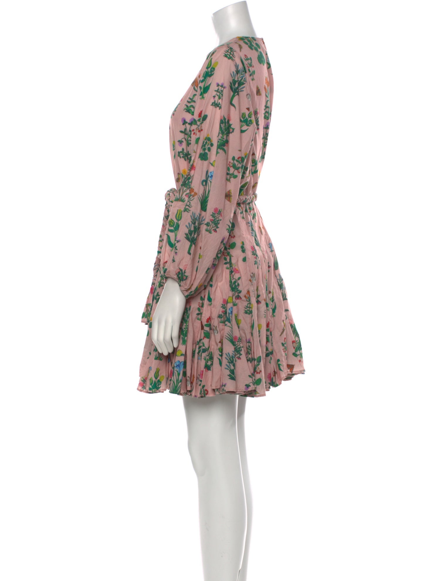 RHODE Floral Print Mini Dress