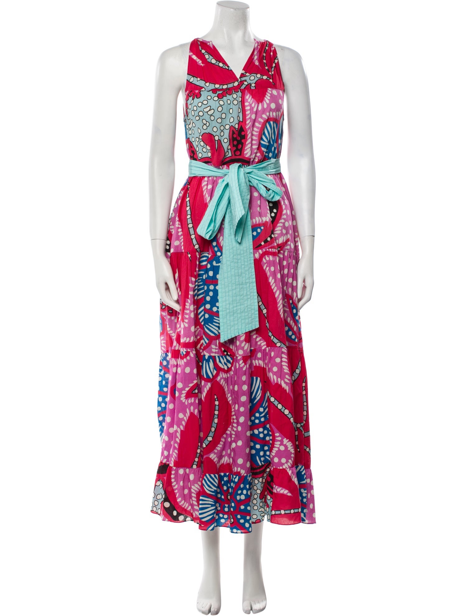 RHODE Printed Long Dress