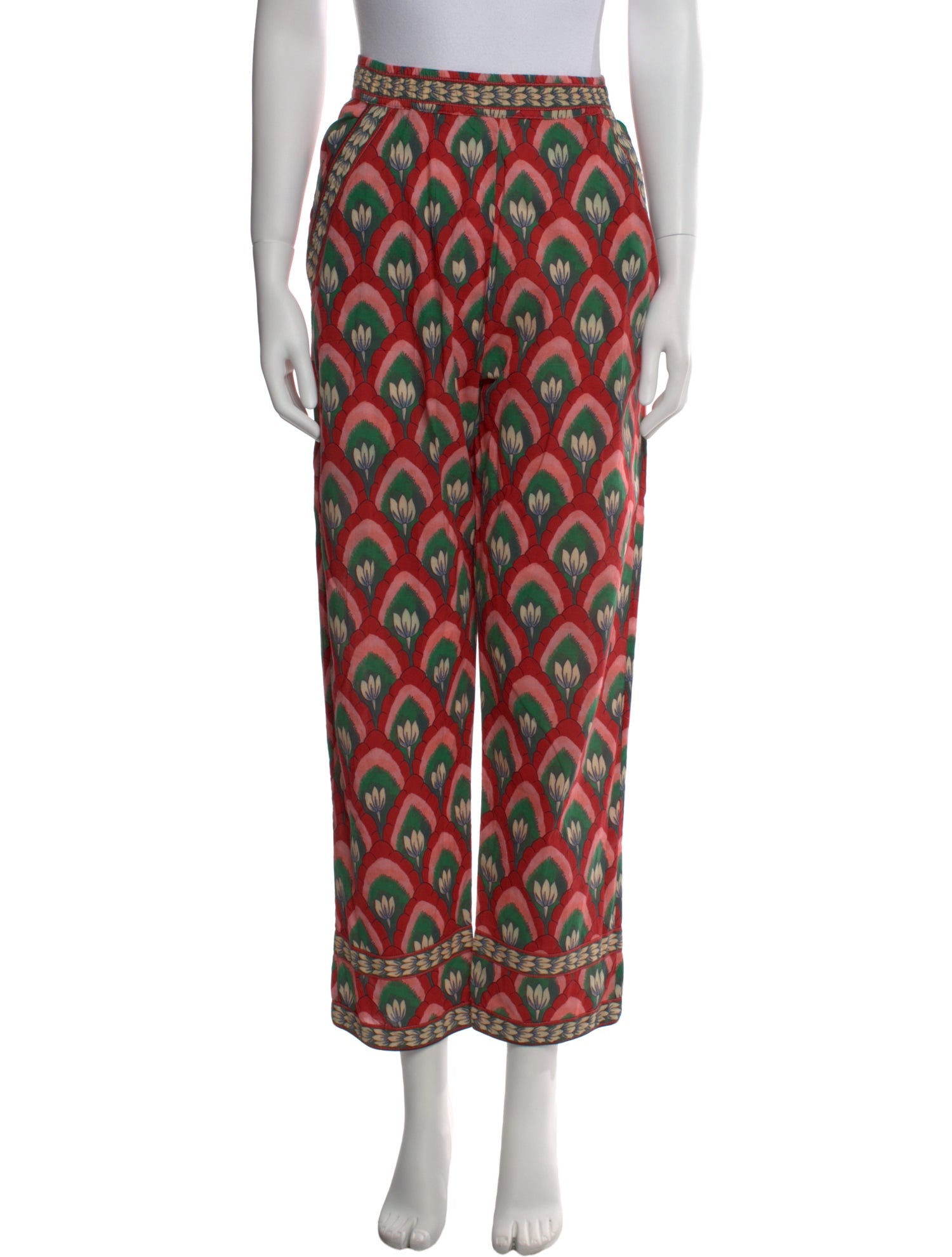 RHODE Printed Straight Leg Pants