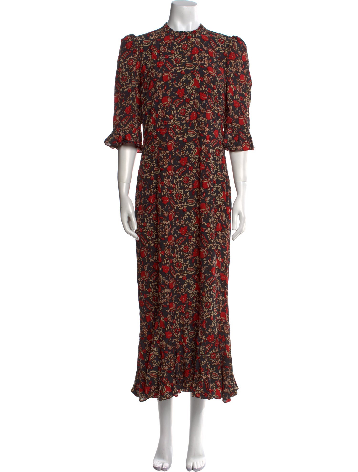 RHODE Floral Print Long Dress
