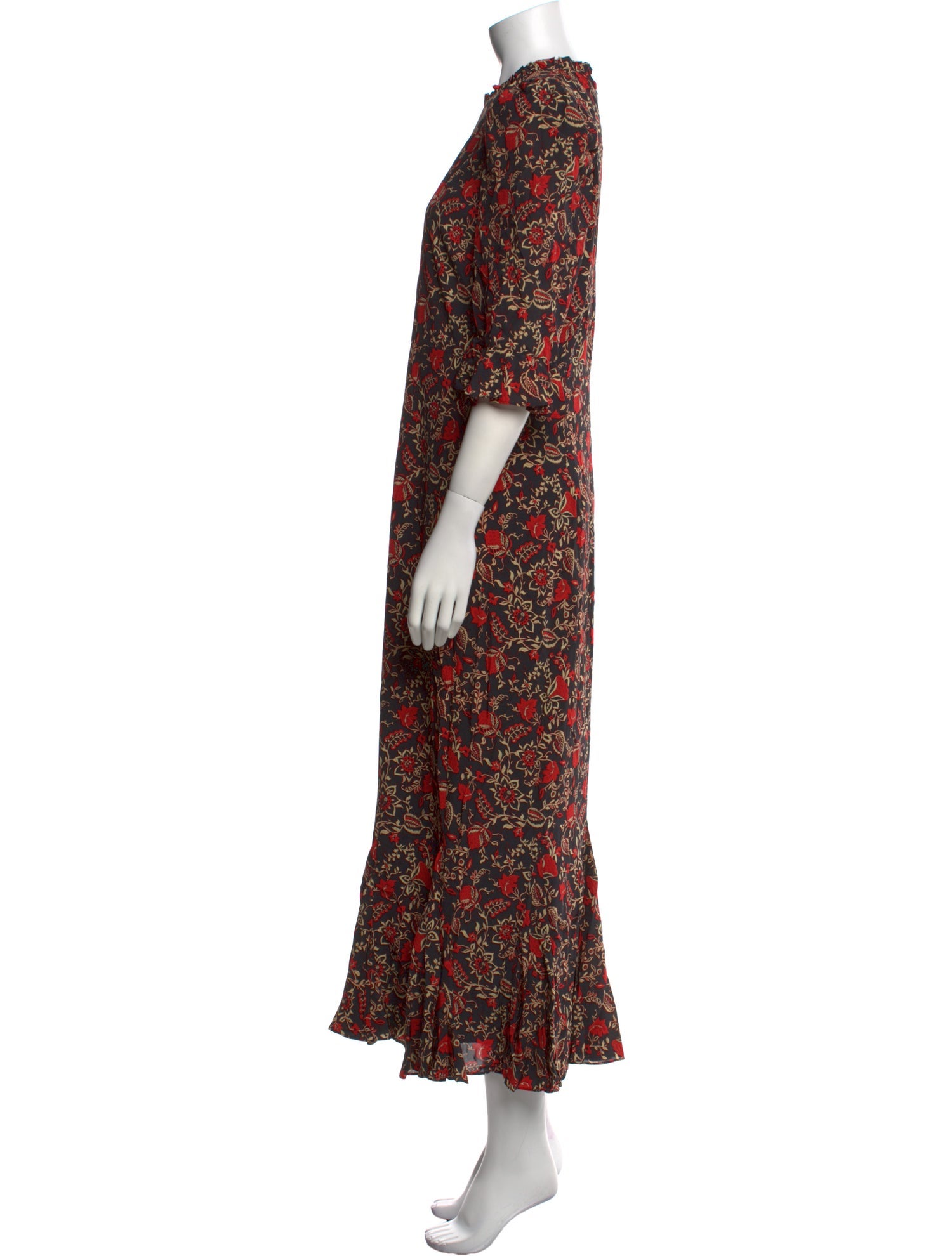 RHODE Floral Print Long Dress